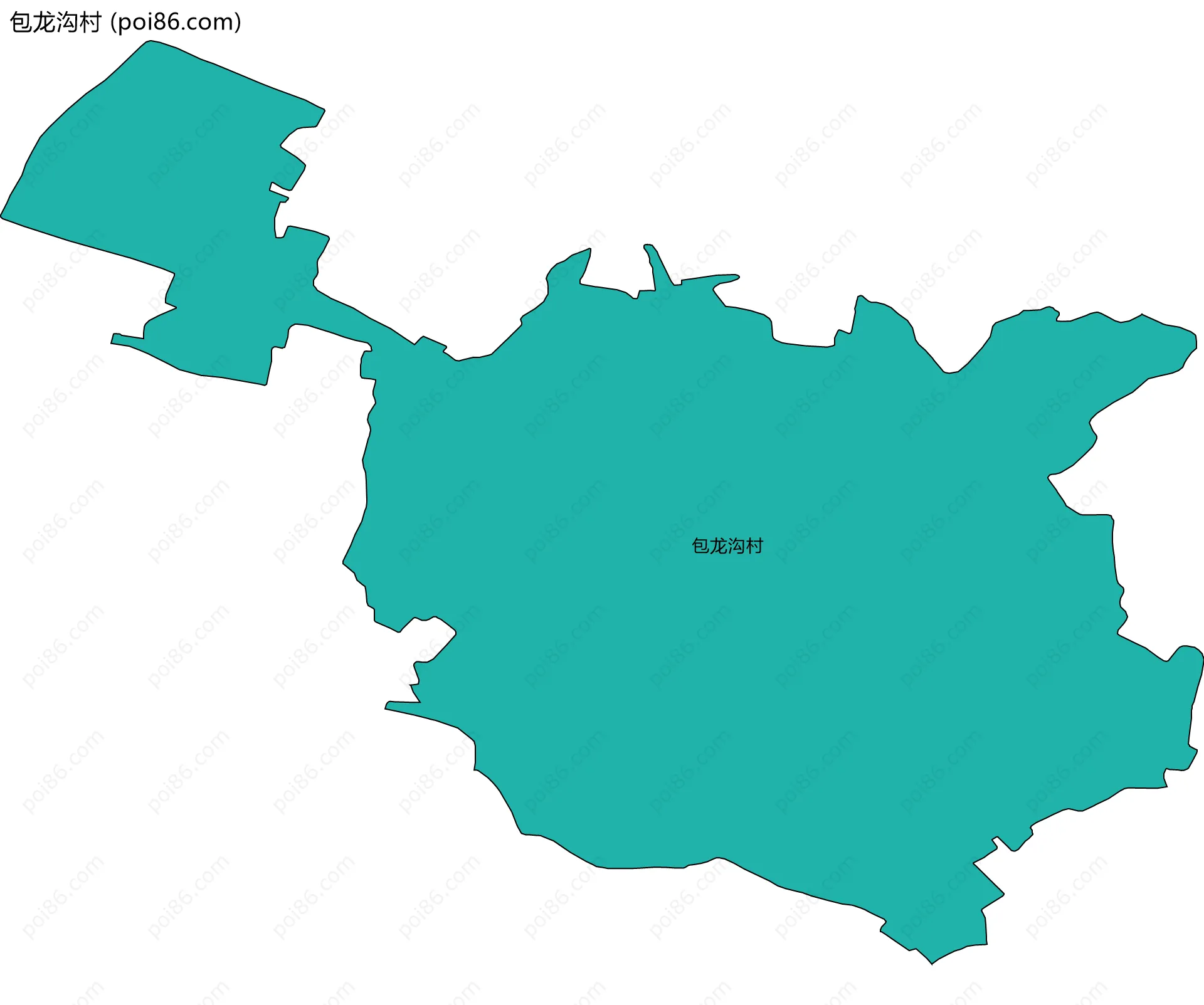 包龙沟村边界地图