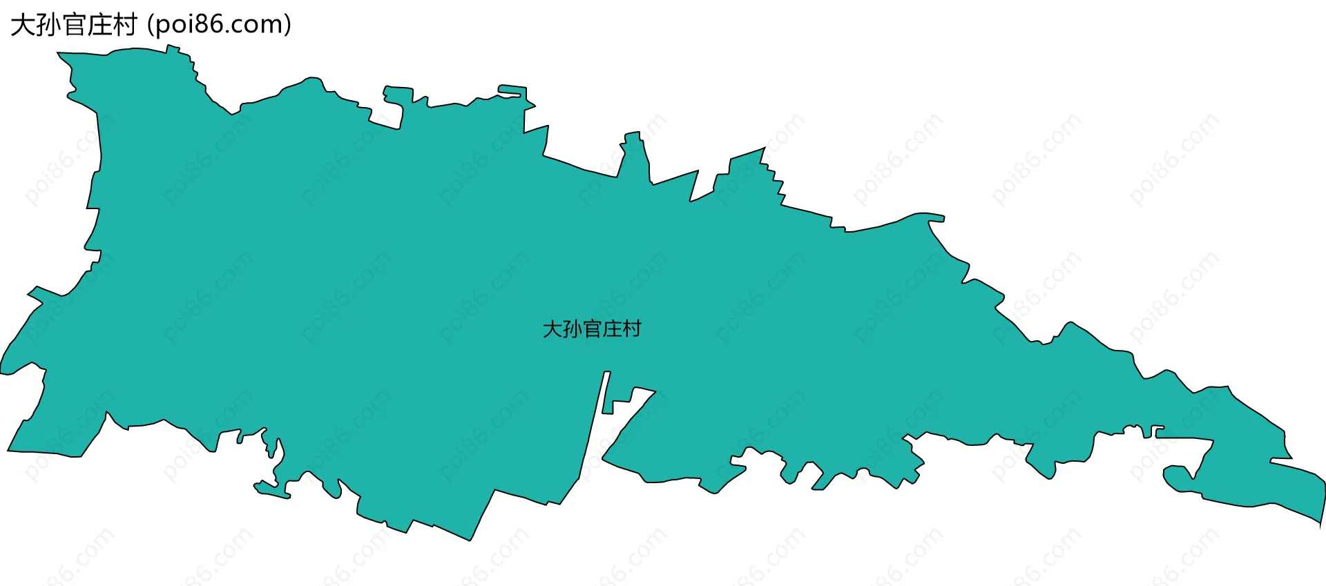 大孙官庄村边界地图