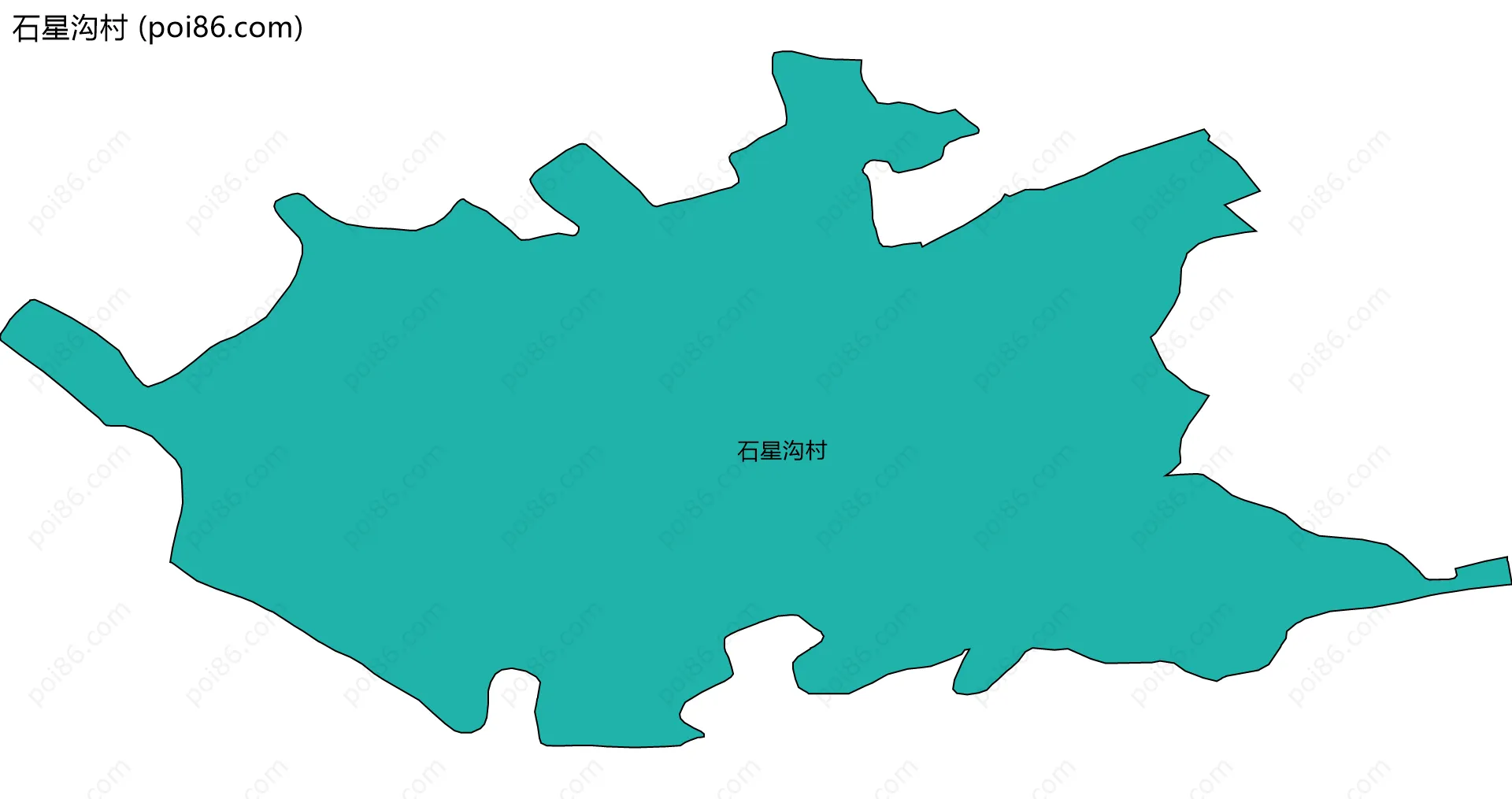 石星沟村边界地图