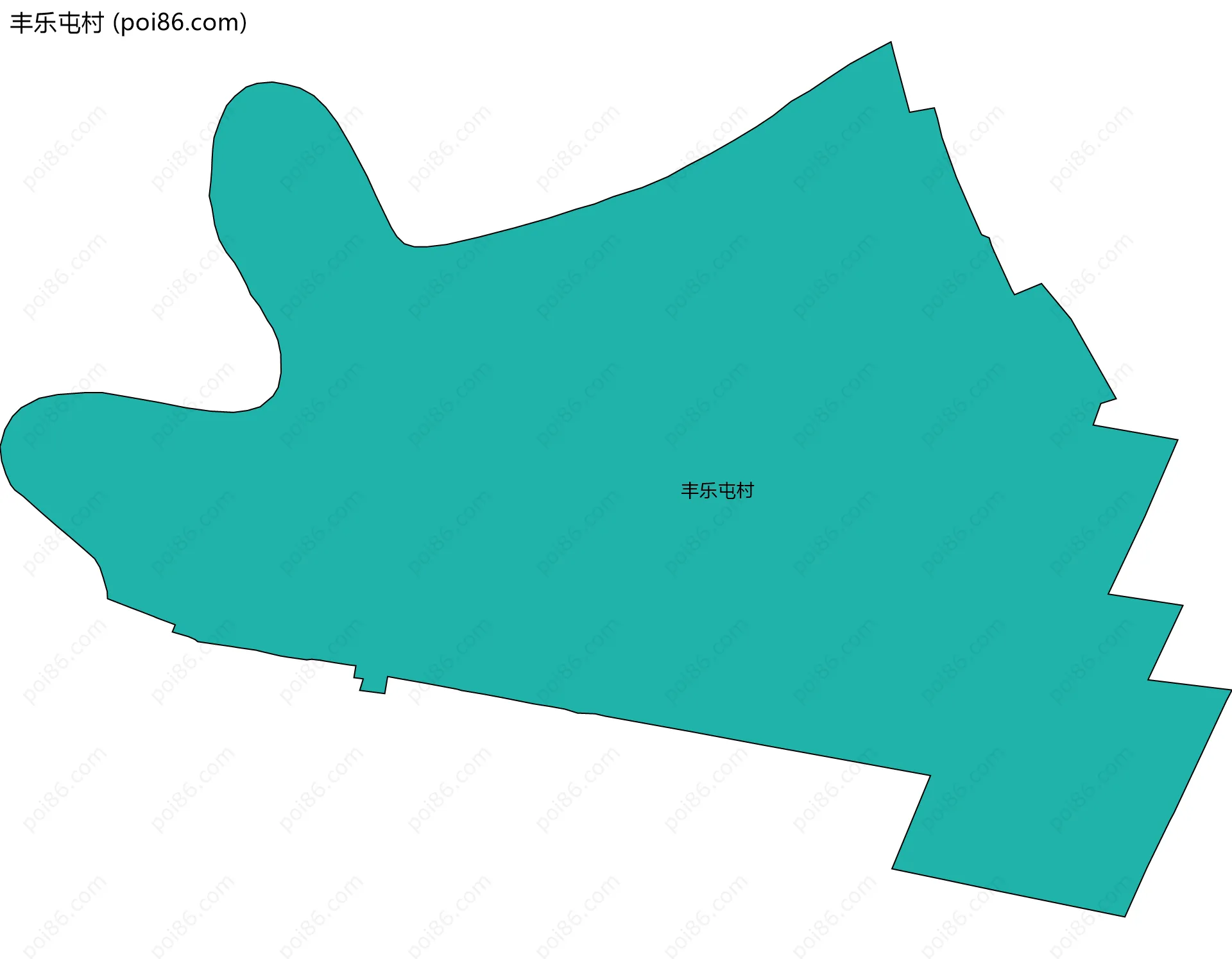丰乐屯村边界地图