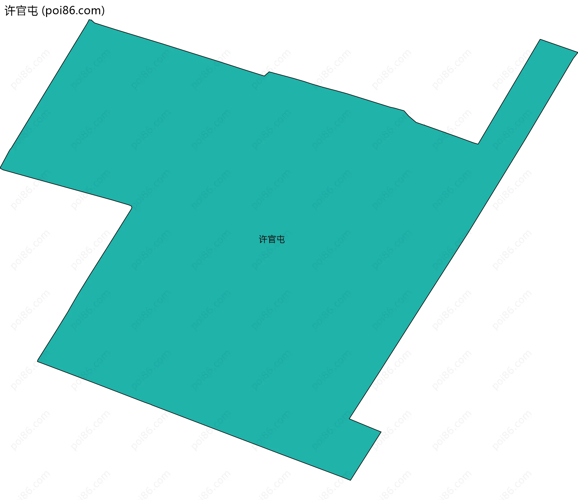 许官屯边界地图
