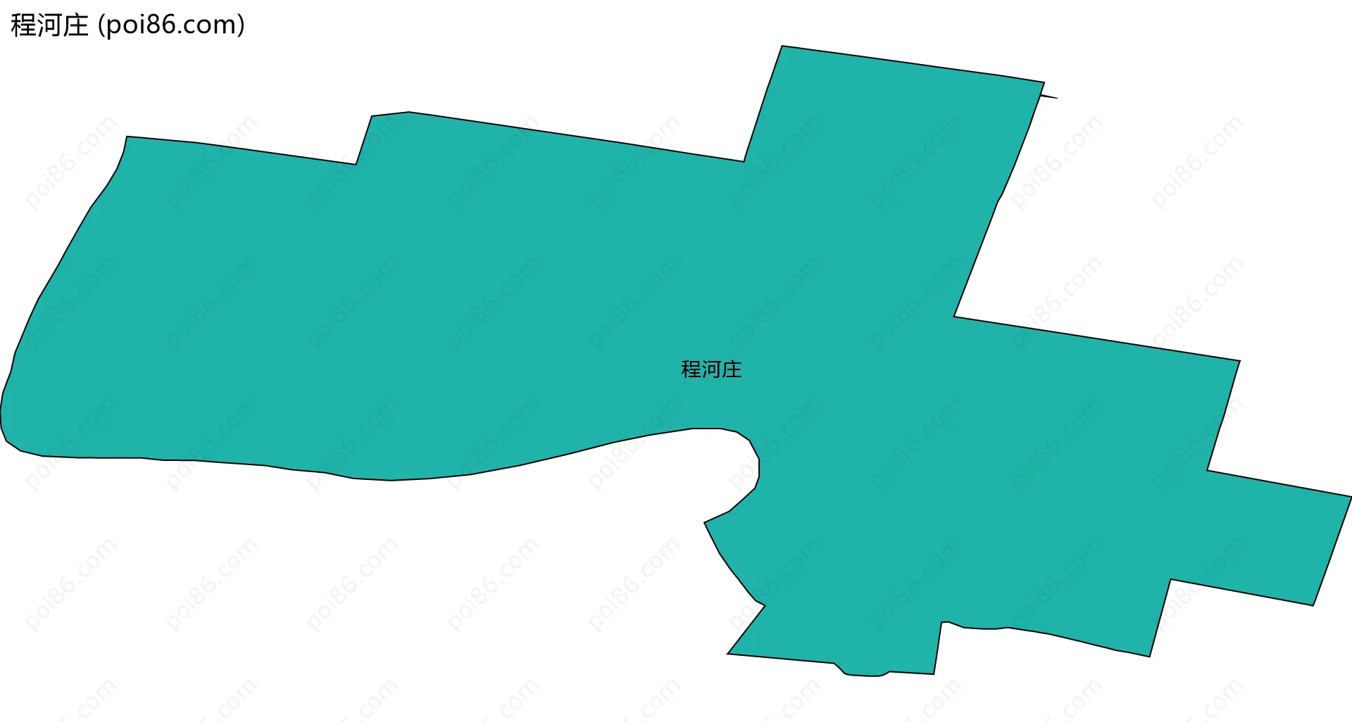 程河庄边界地图