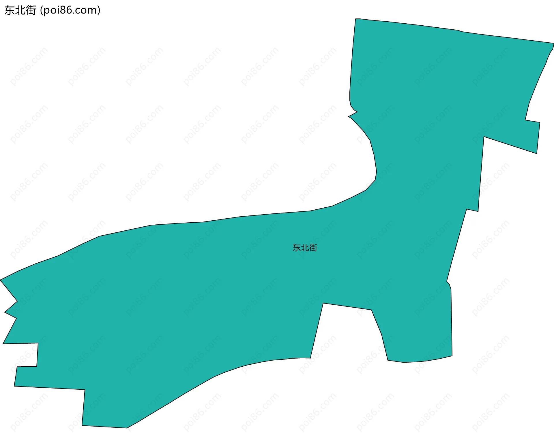 东北街边界地图