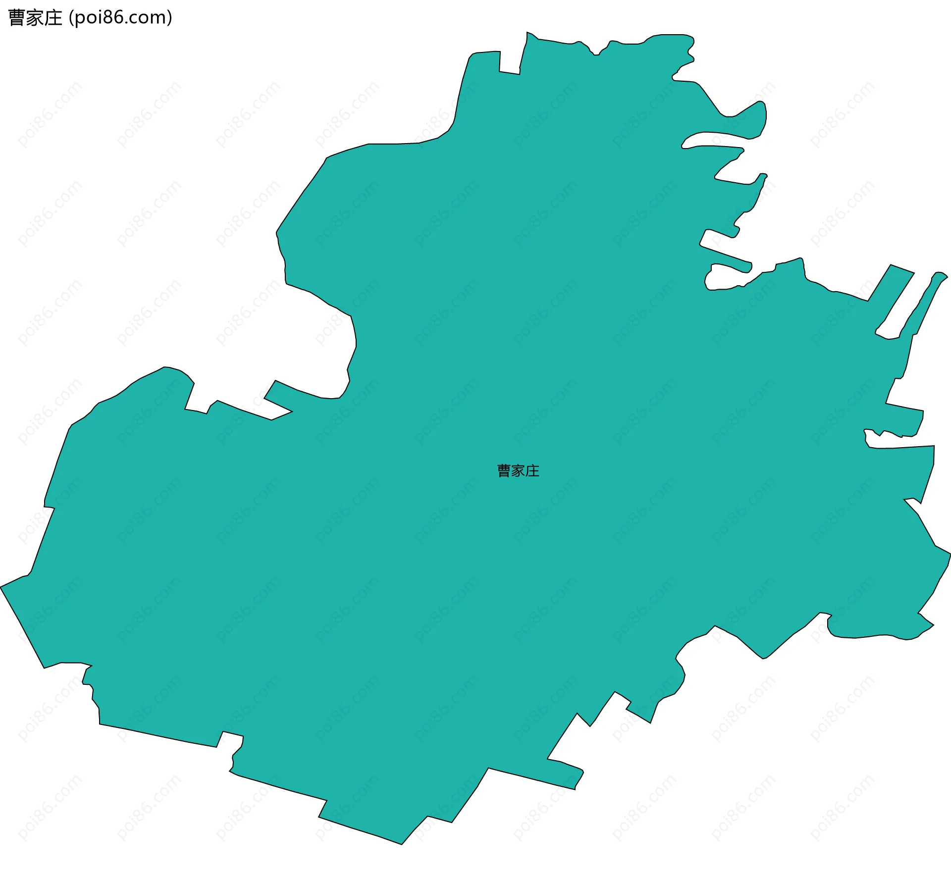 曹家庄边界地图