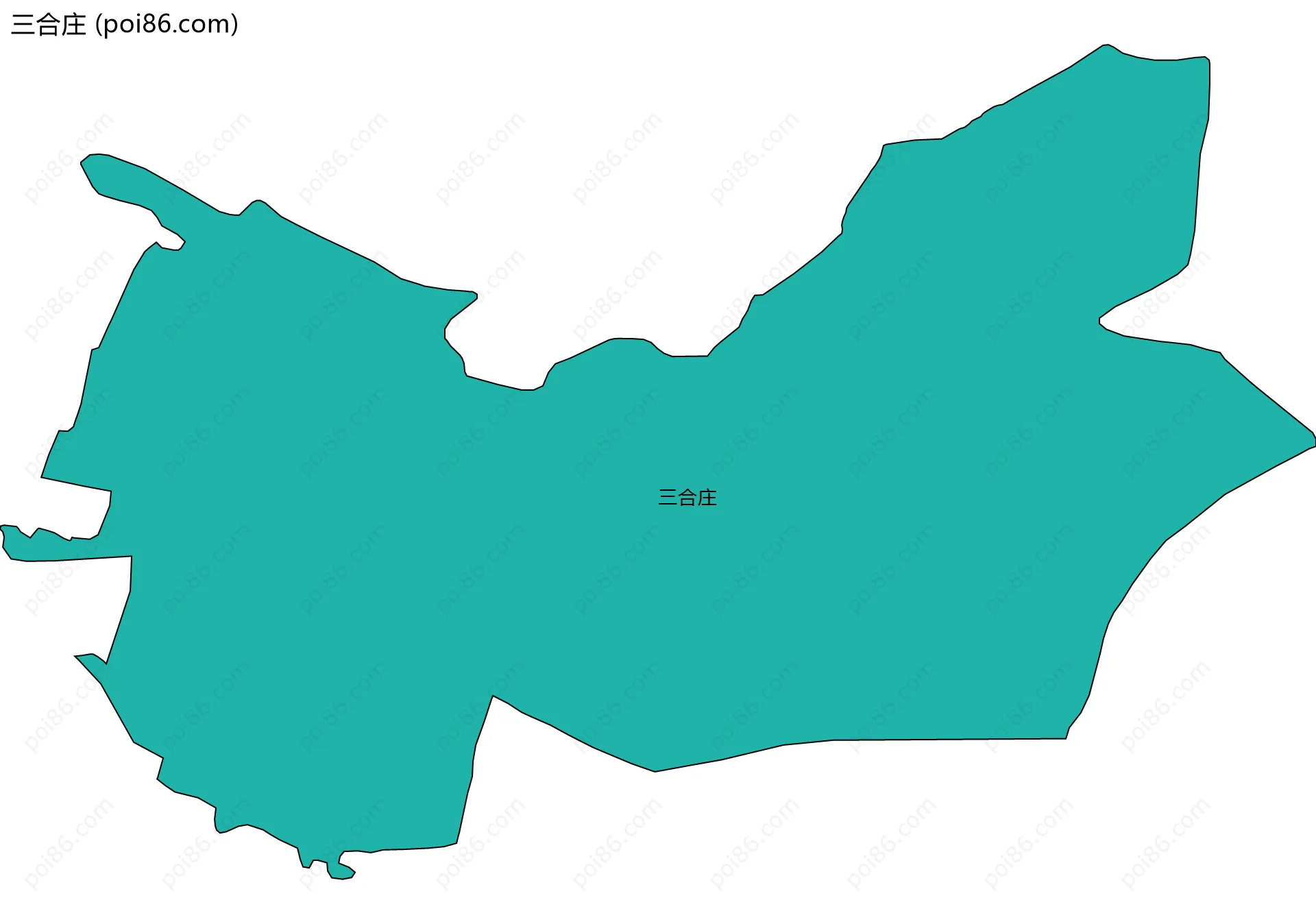 三合庄边界地图