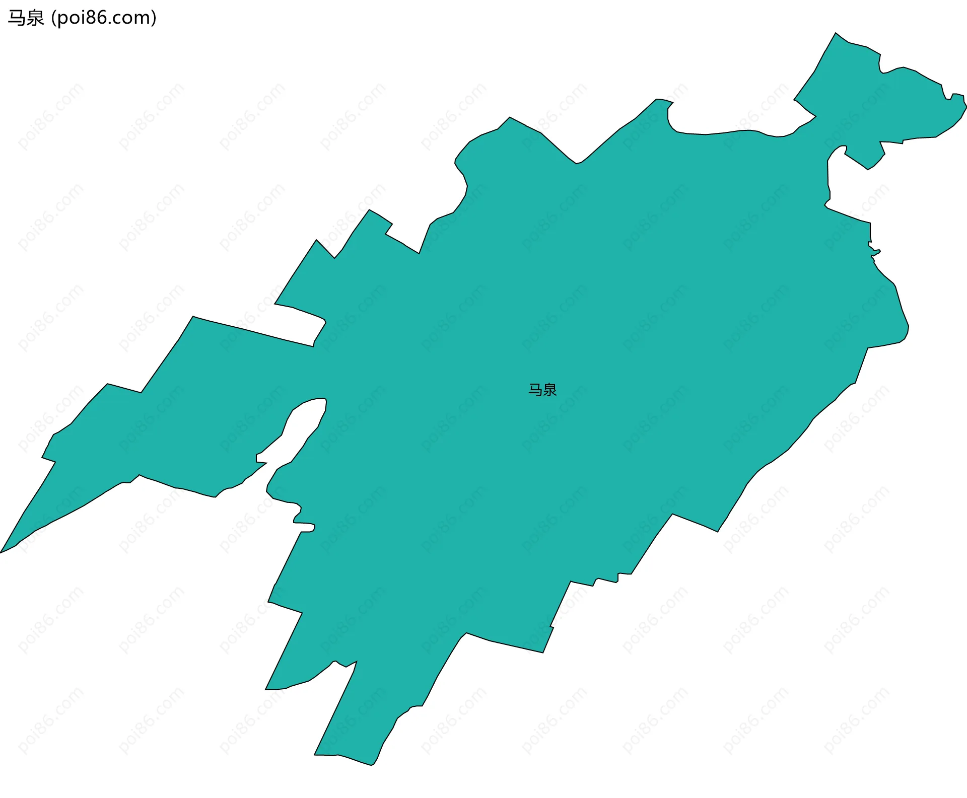 马泉边界地图