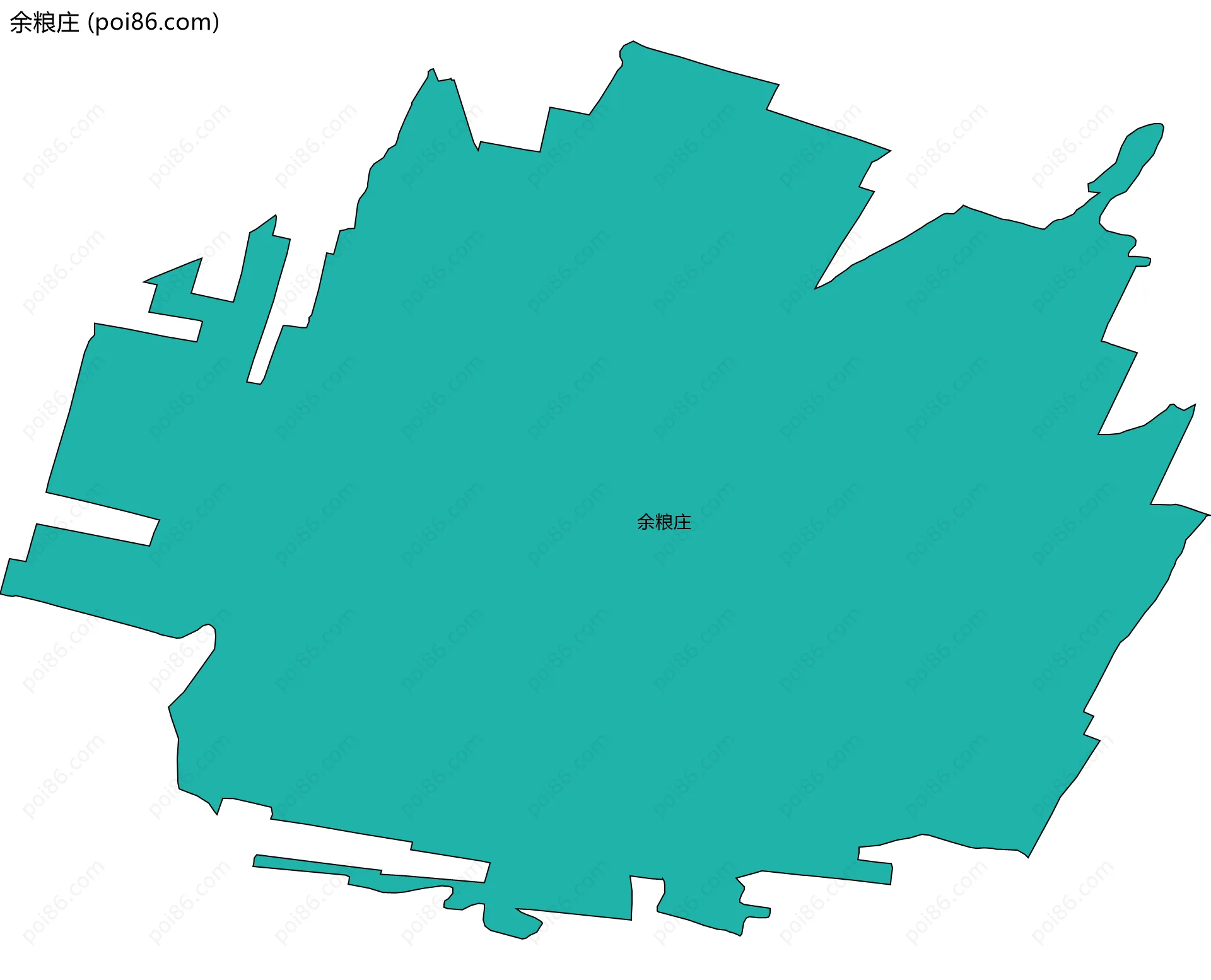 余粮庄边界地图