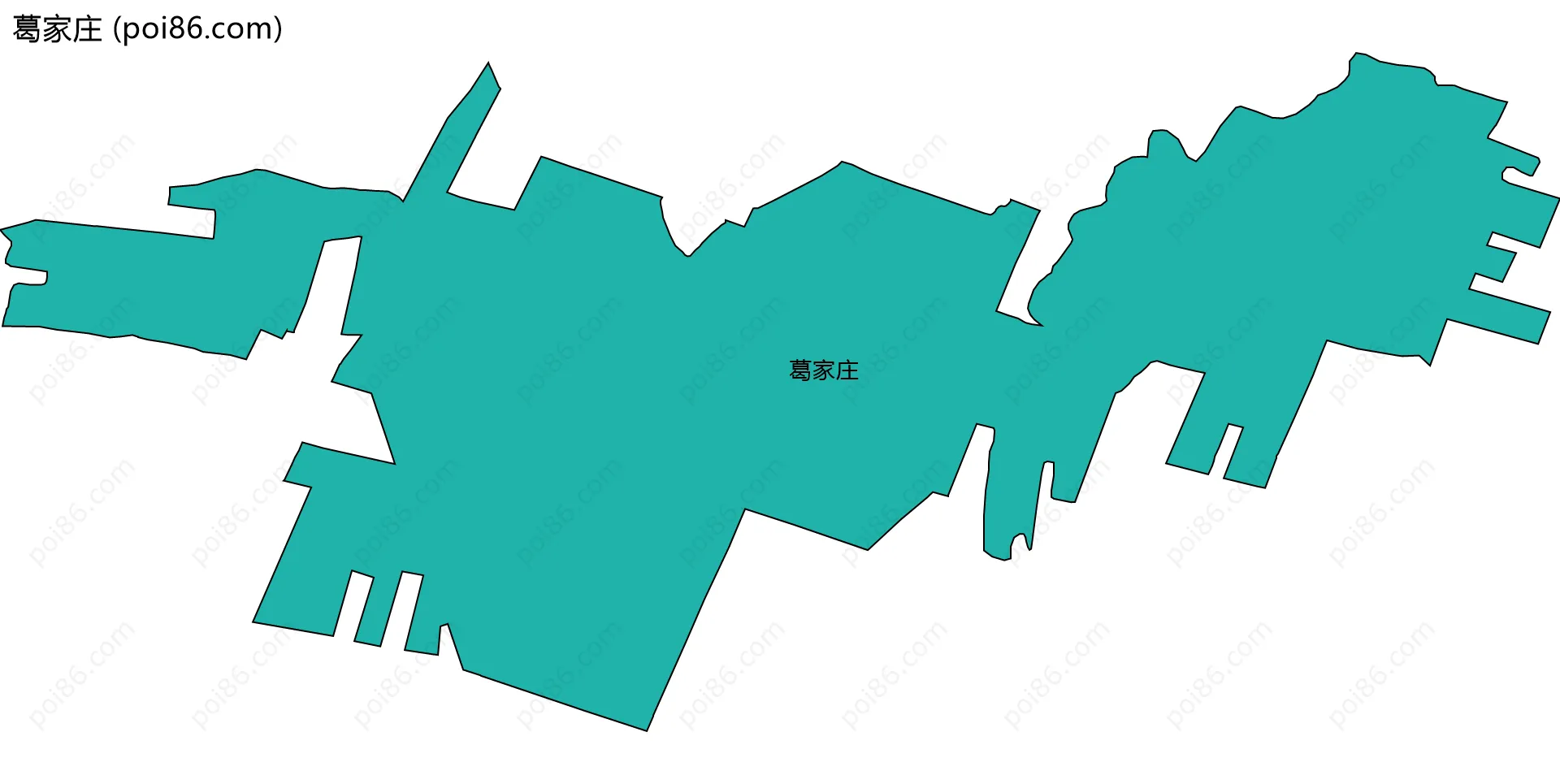 葛家庄边界地图