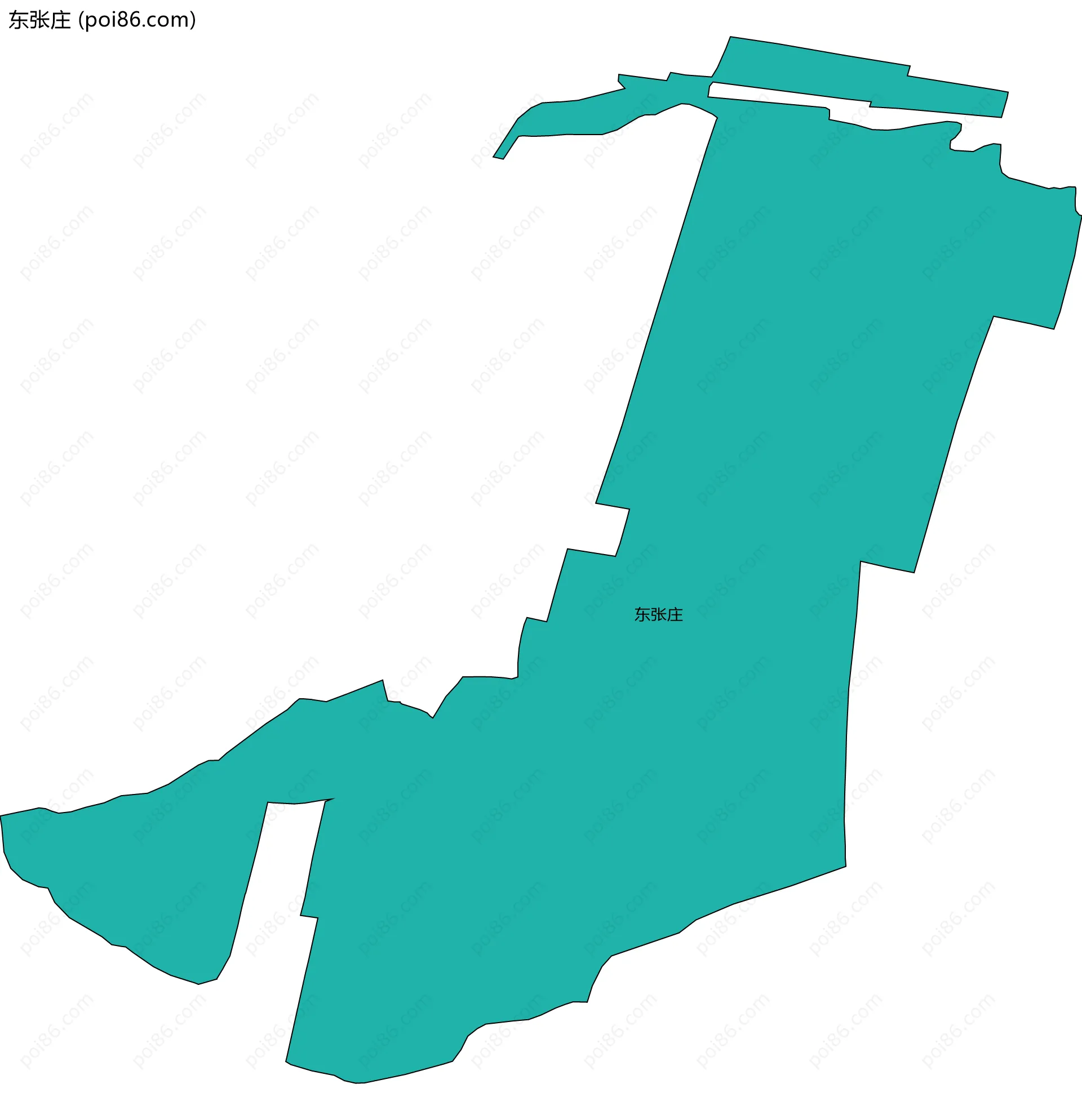 东张庄边界地图