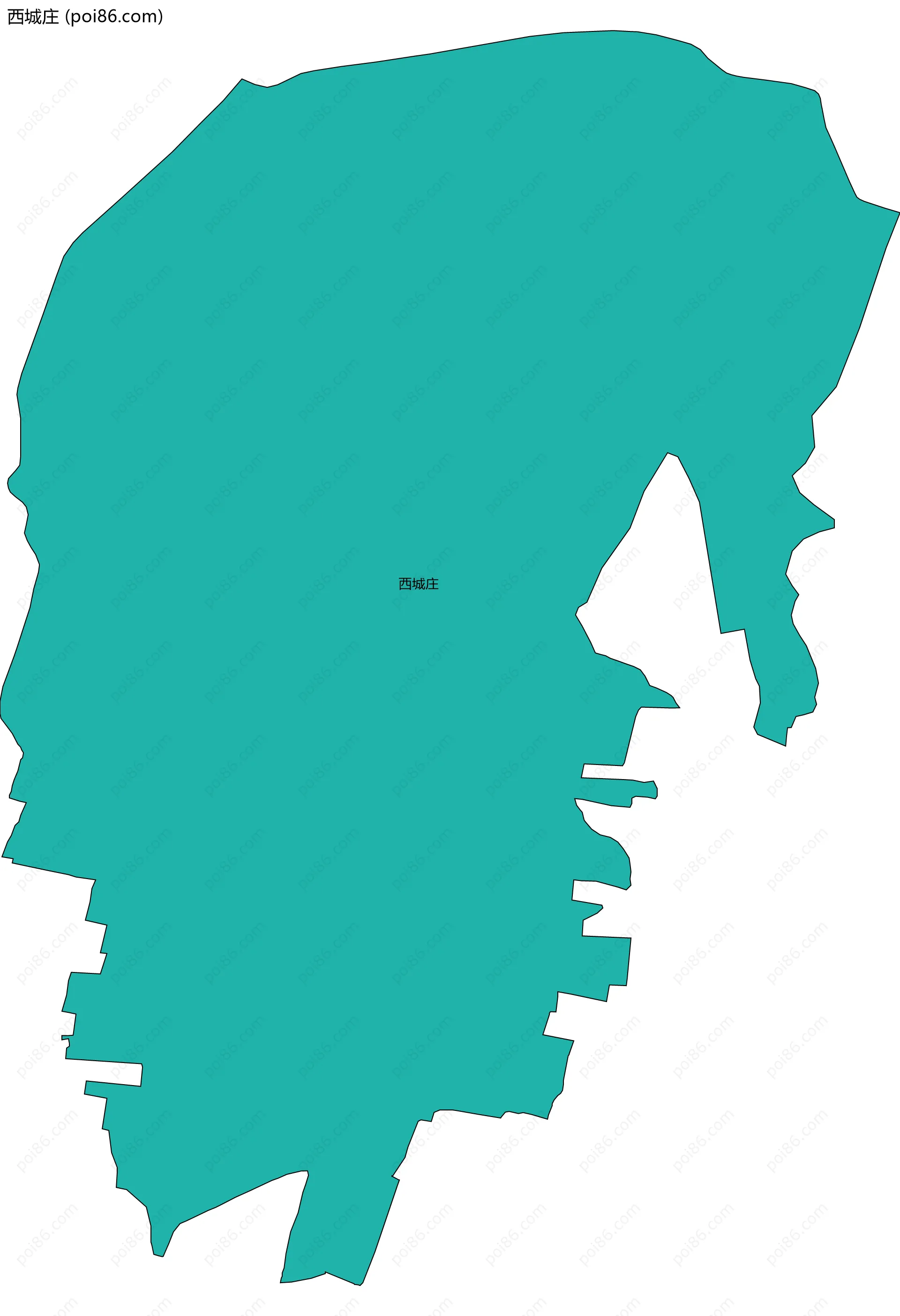 西城庄边界地图