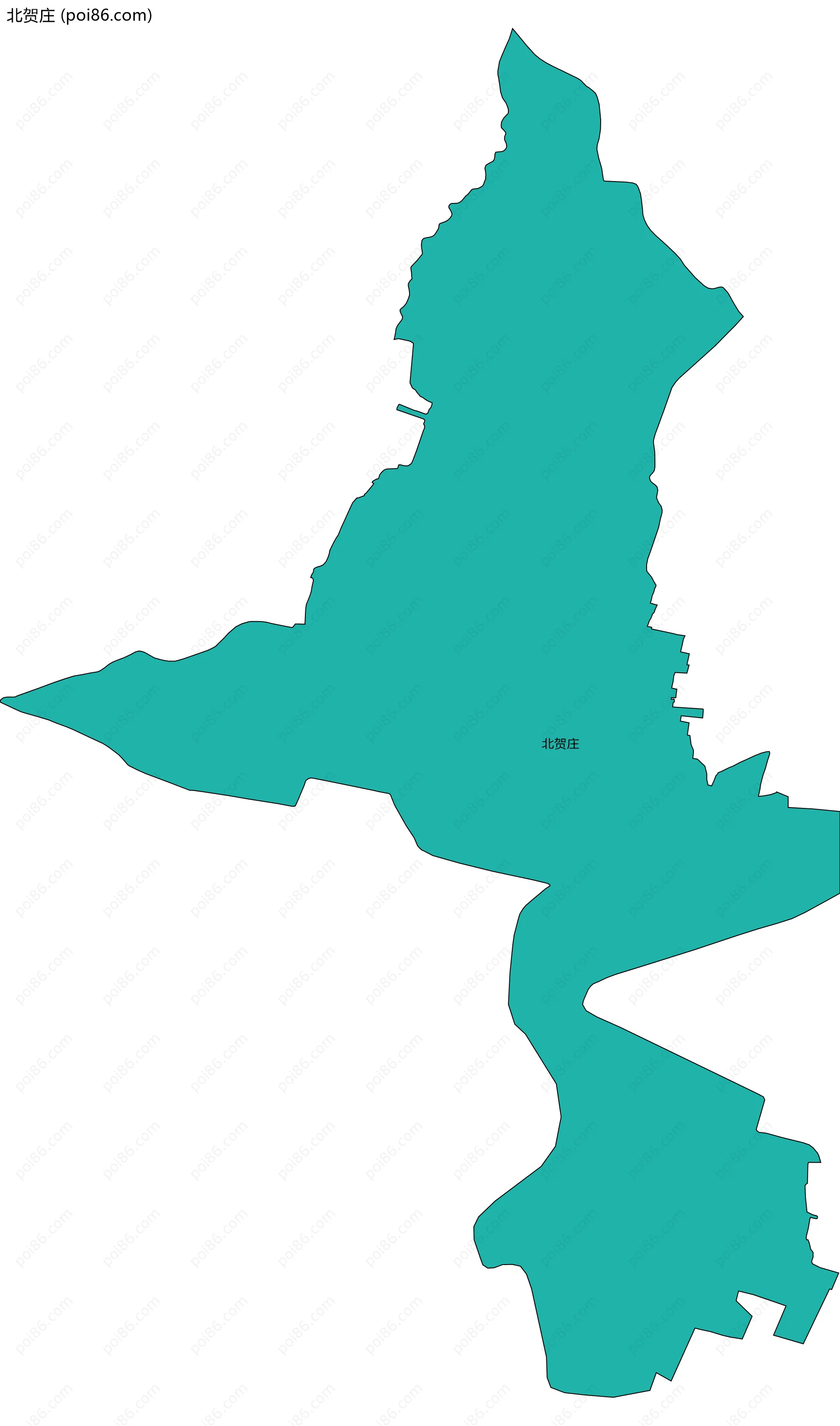 北贺庄边界地图