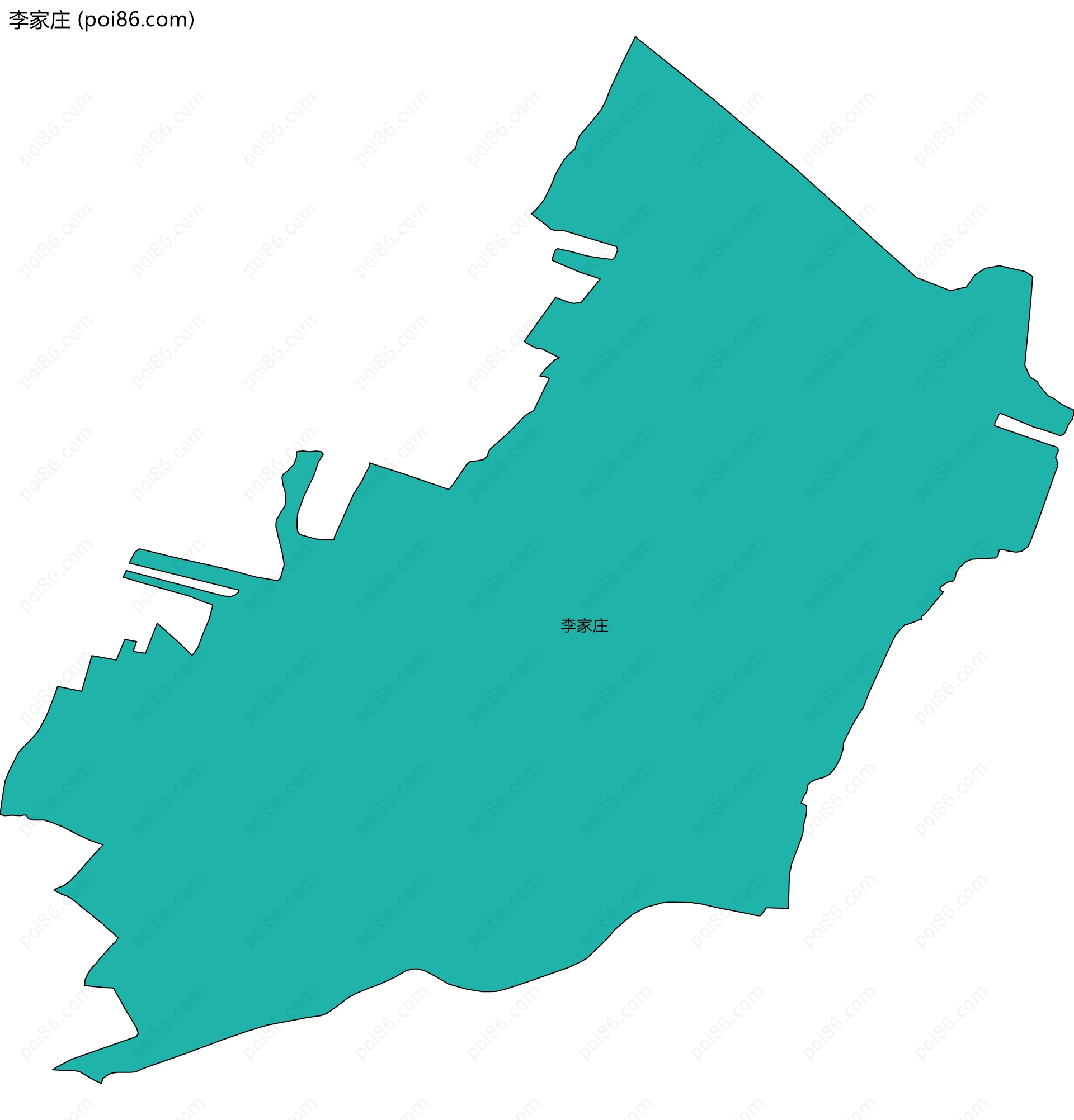 李家庄边界地图