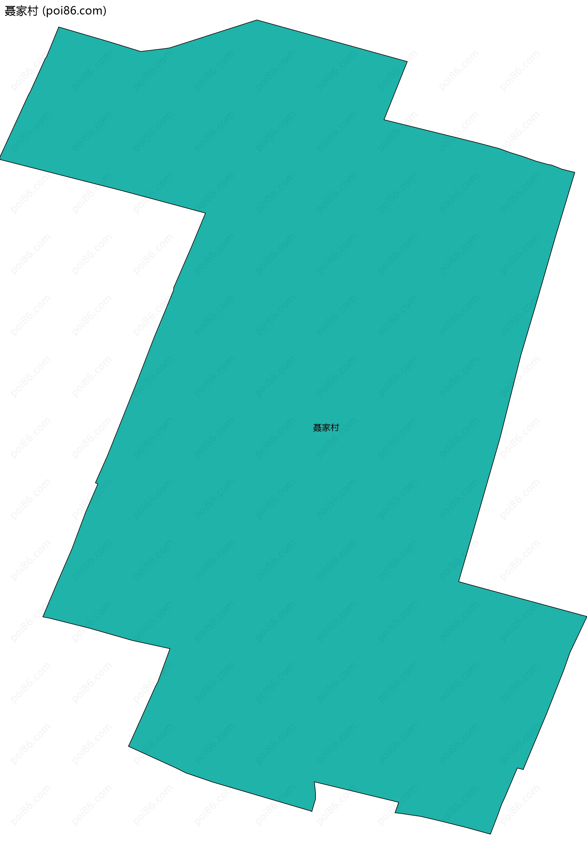 聂家村边界地图