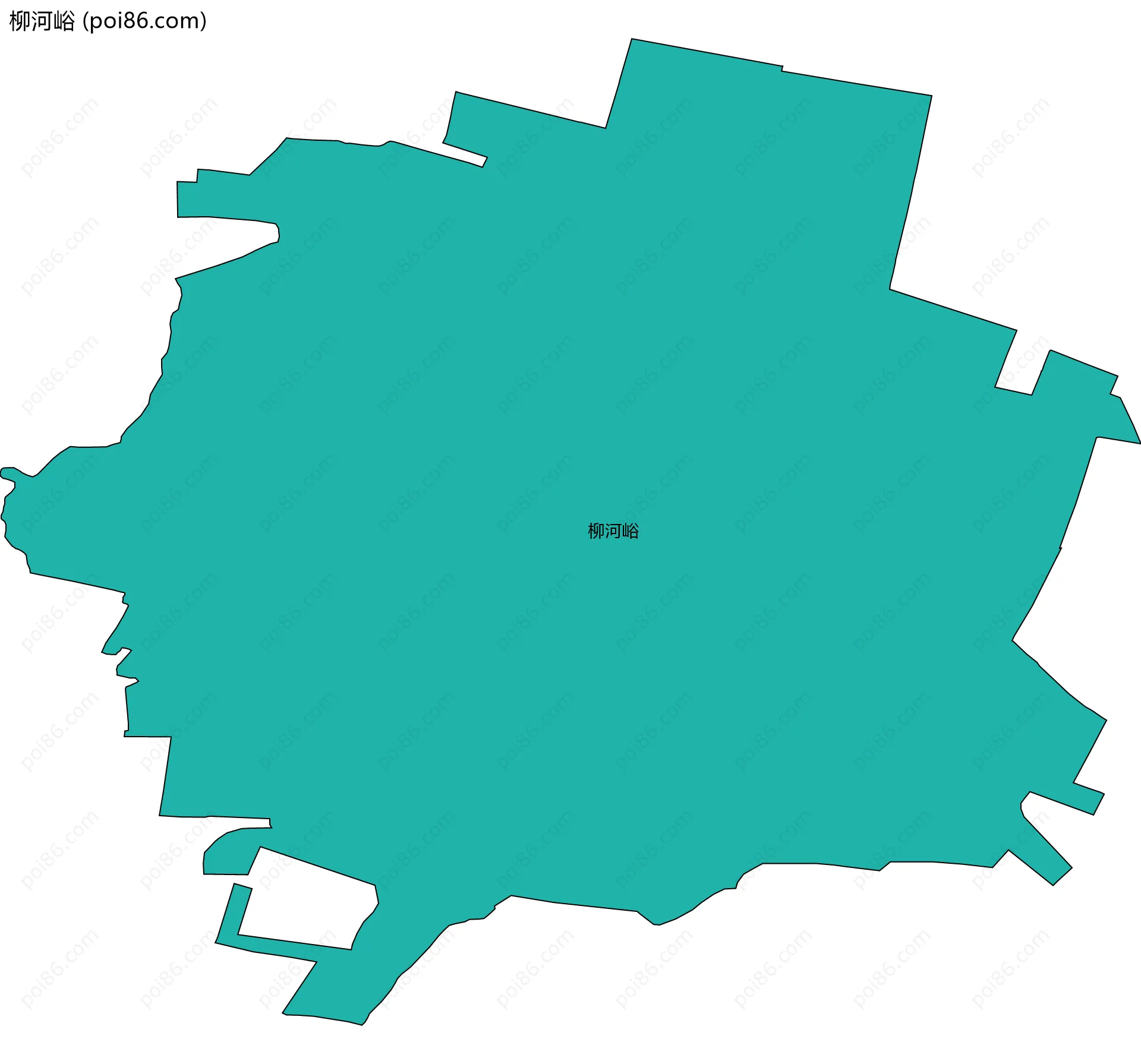 柳河峪边界地图