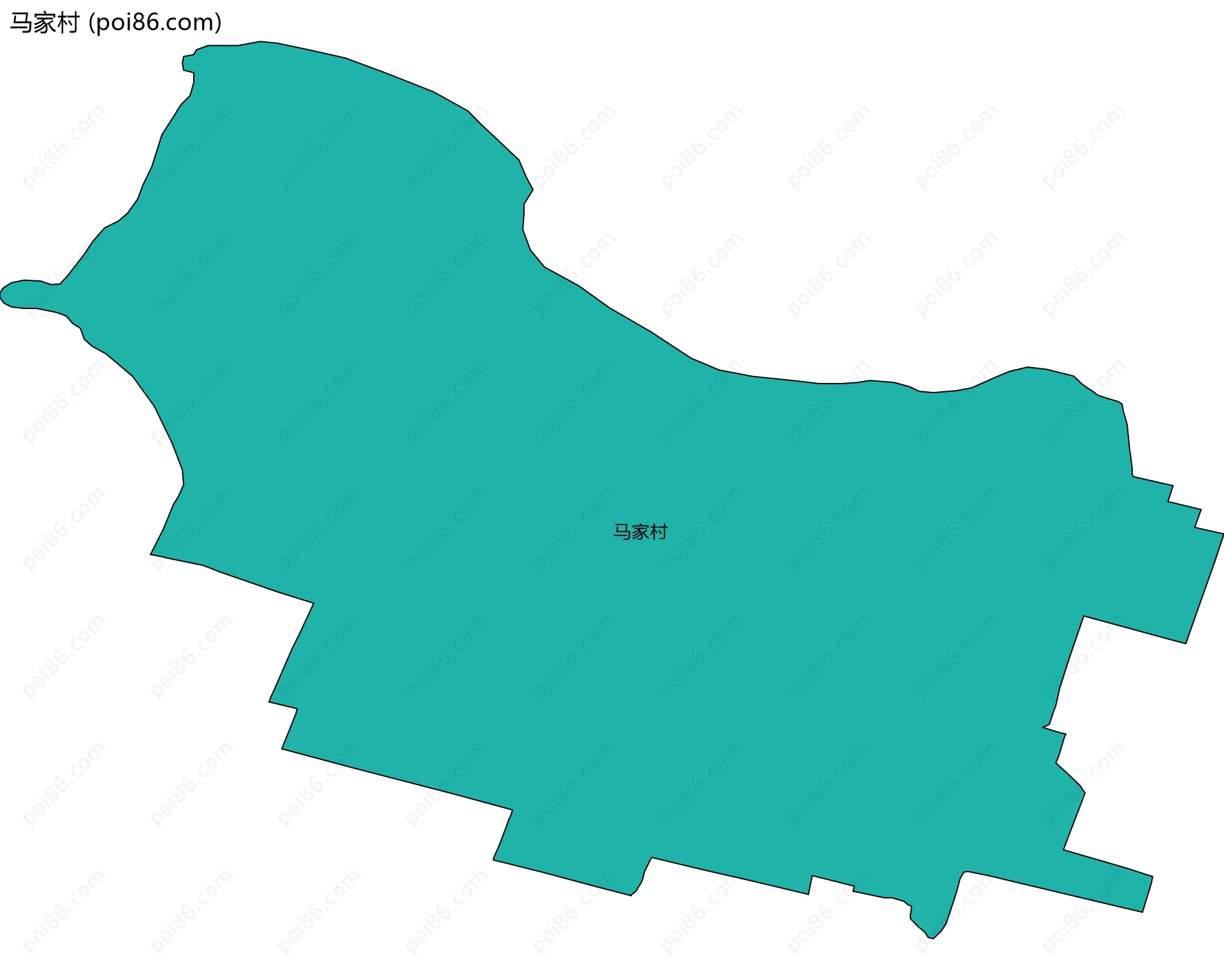 马家村边界地图
