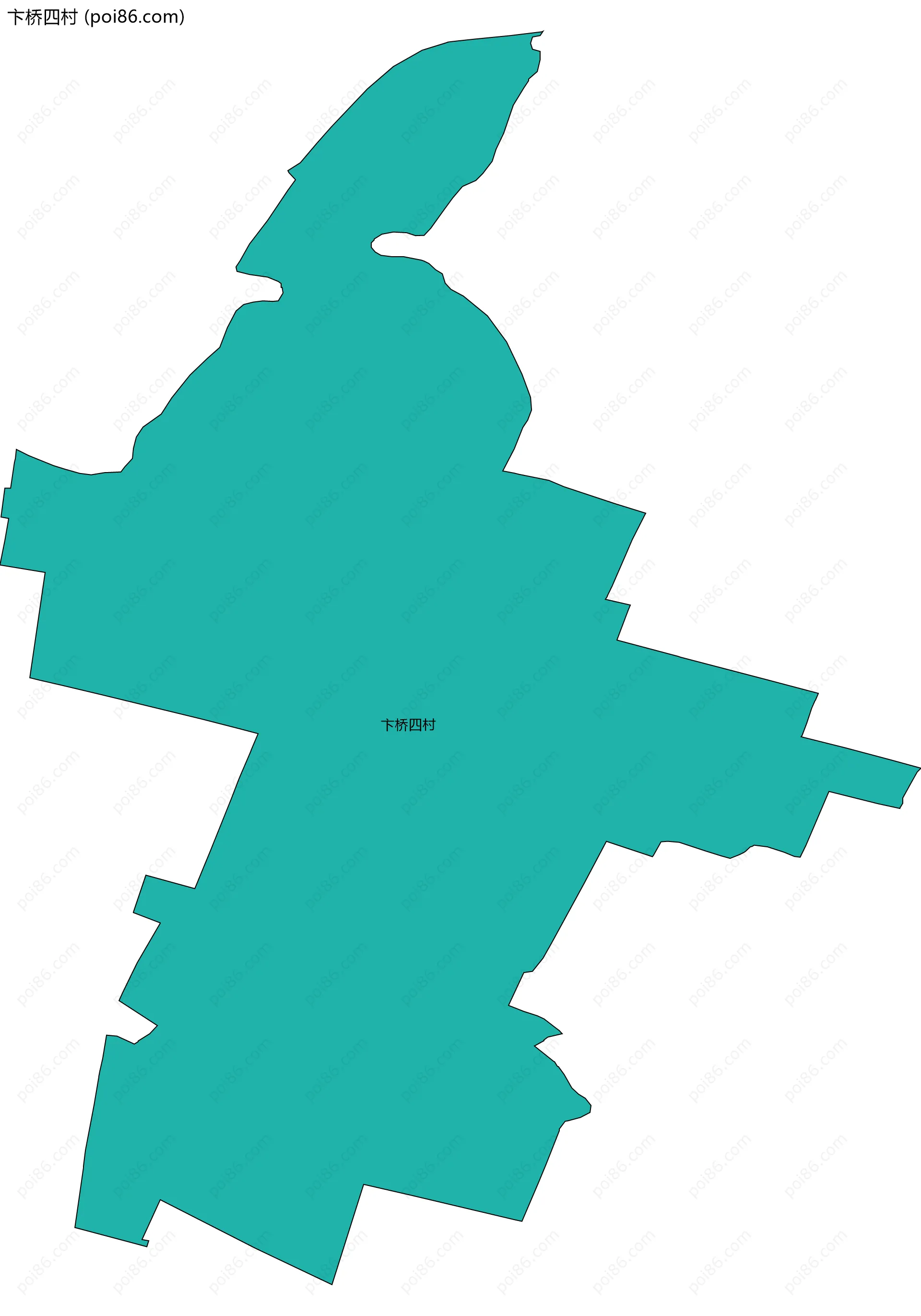 卞桥四村边界地图