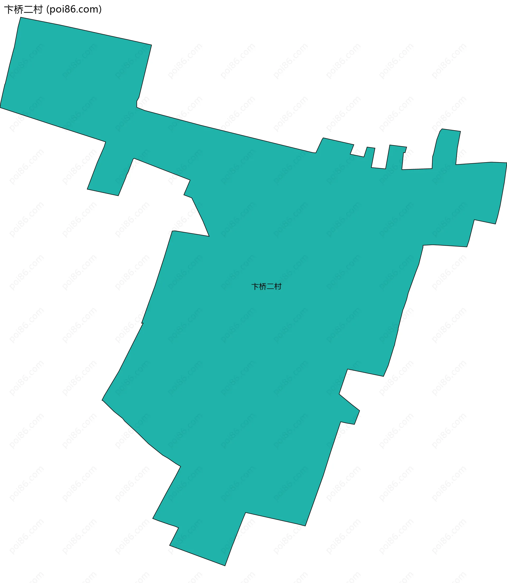 卞桥二村边界地图