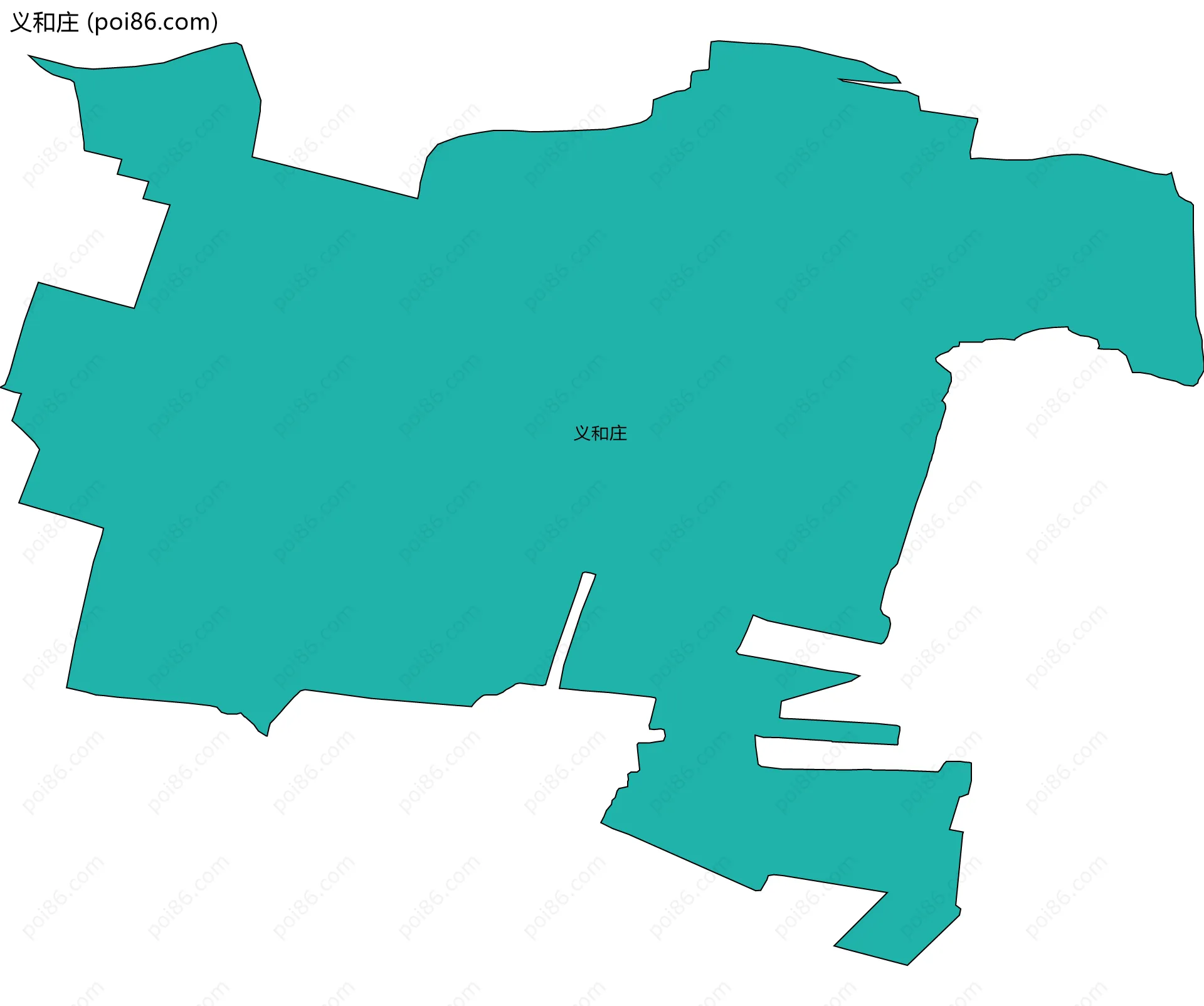 义和庄边界地图