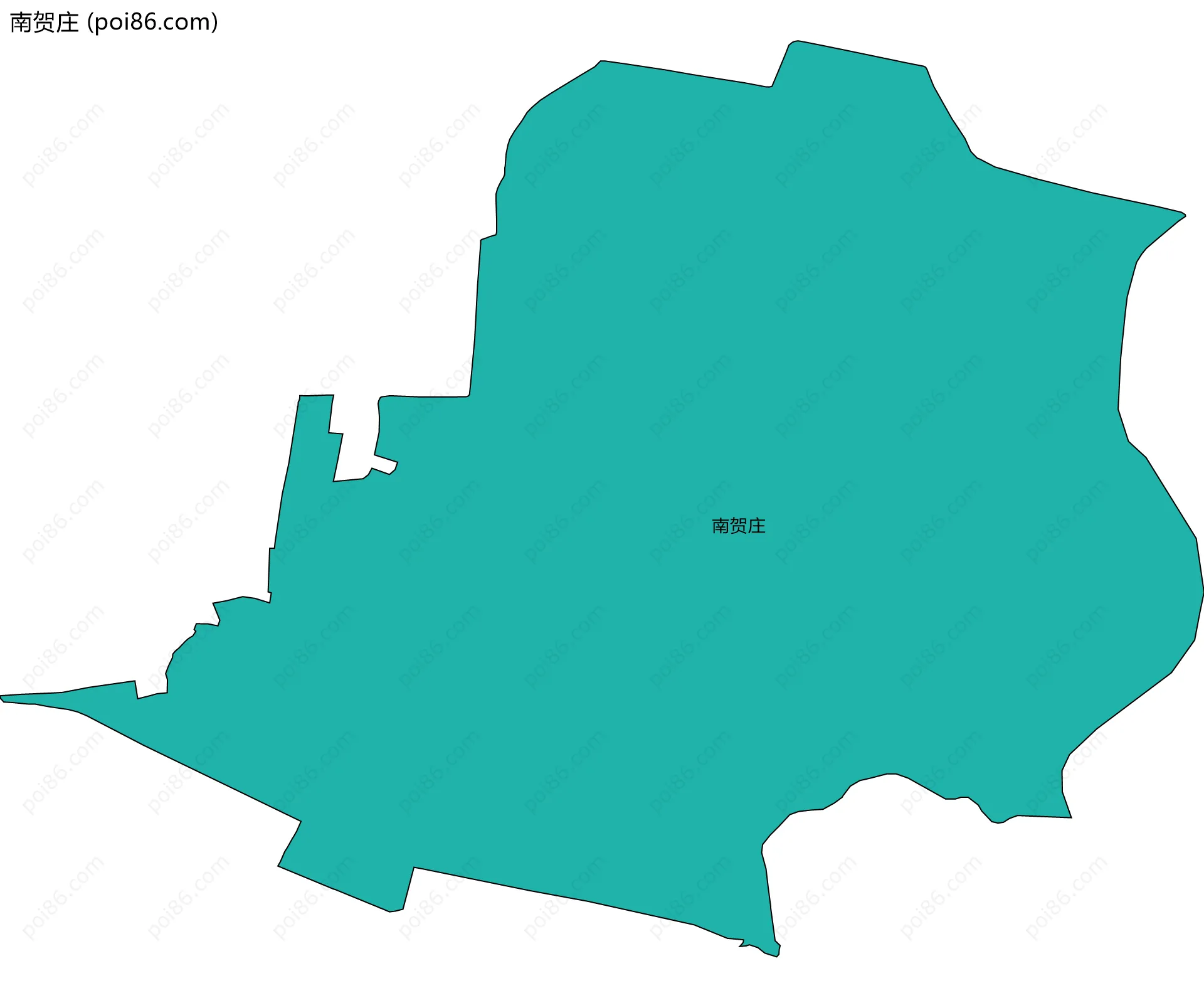 南贺庄边界地图