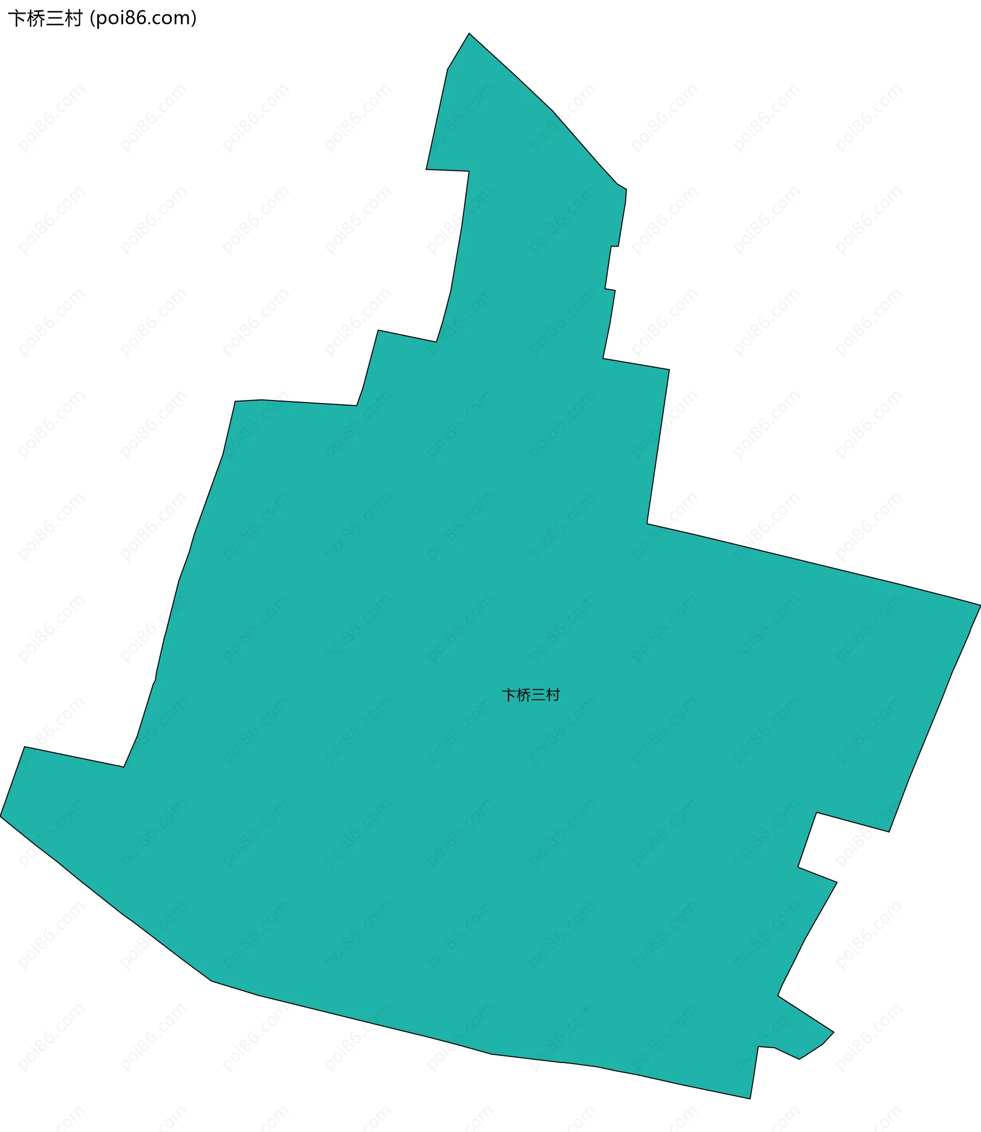 卞桥三村边界地图