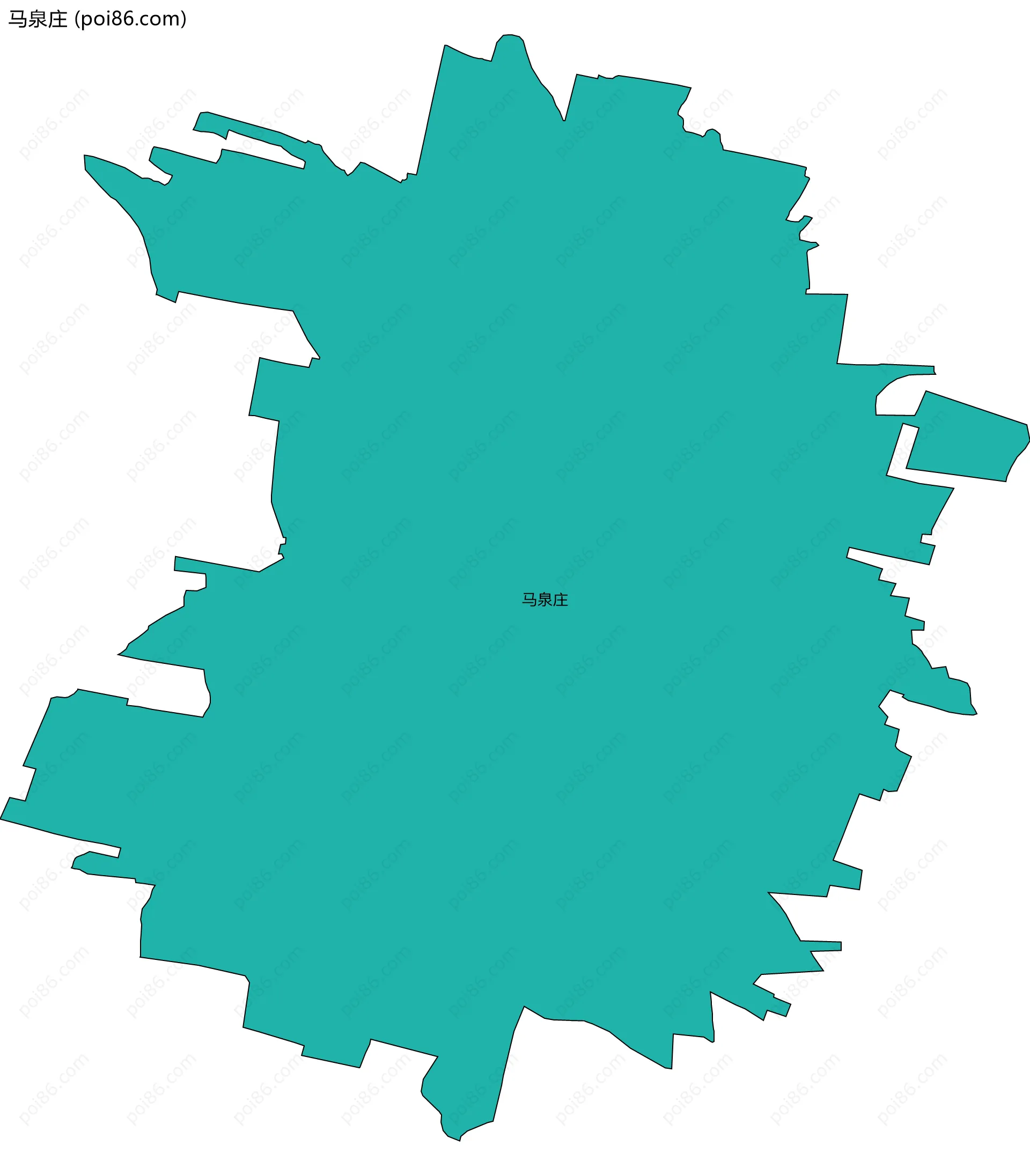 马泉庄边界地图