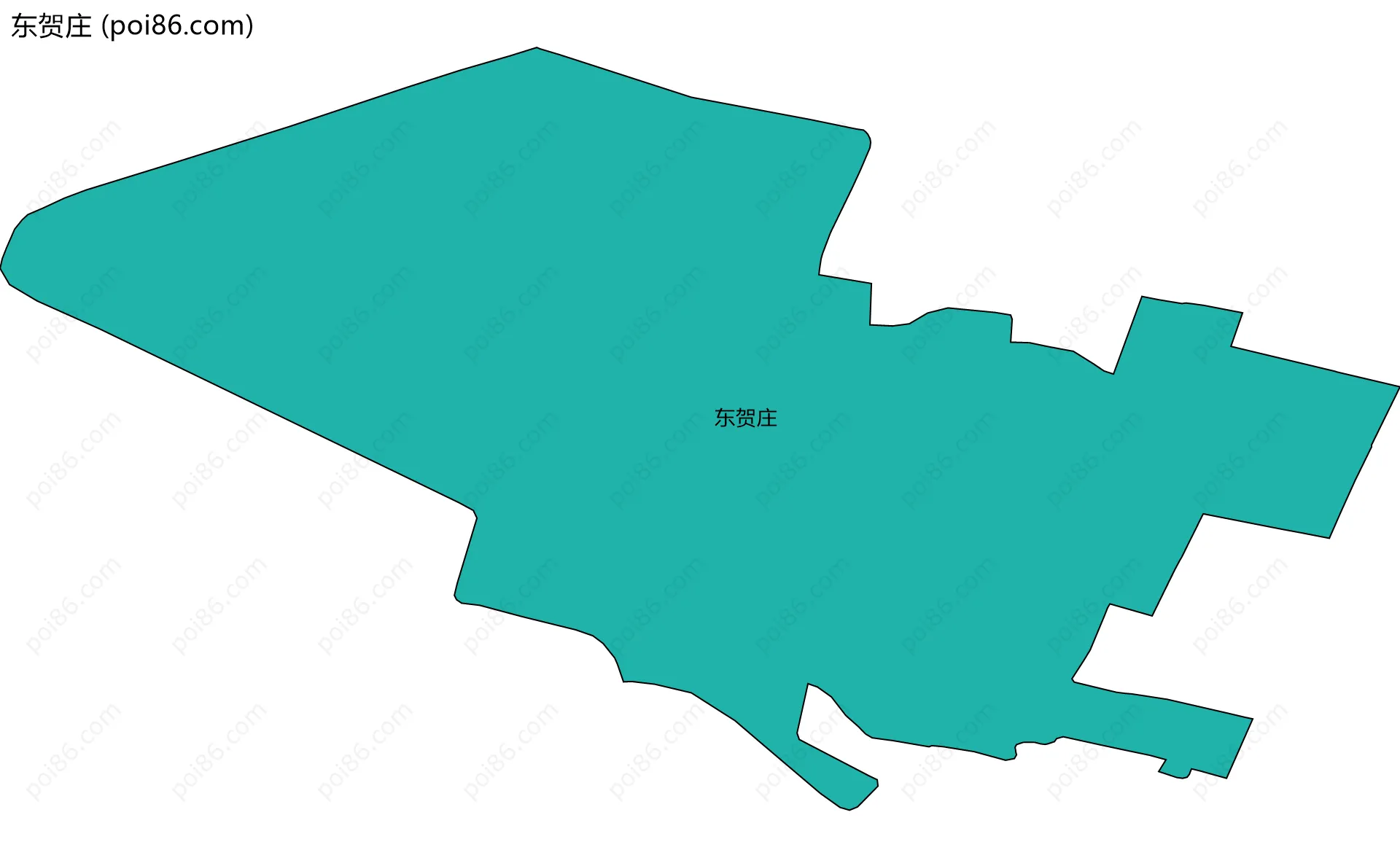 东贺庄边界地图