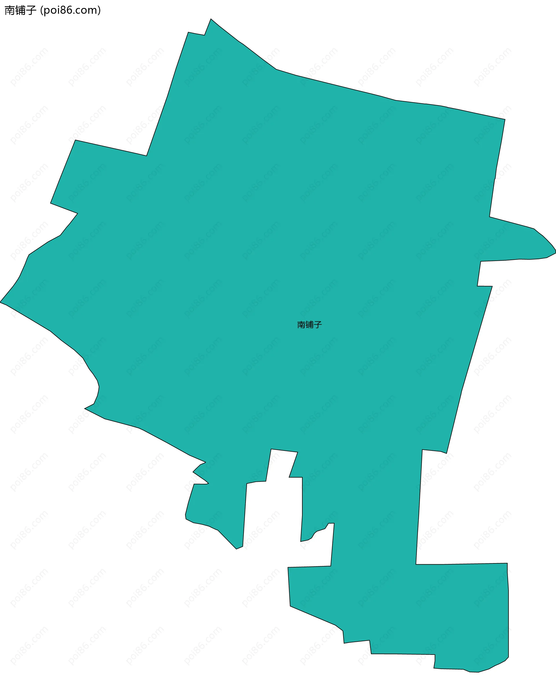 南铺子边界地图