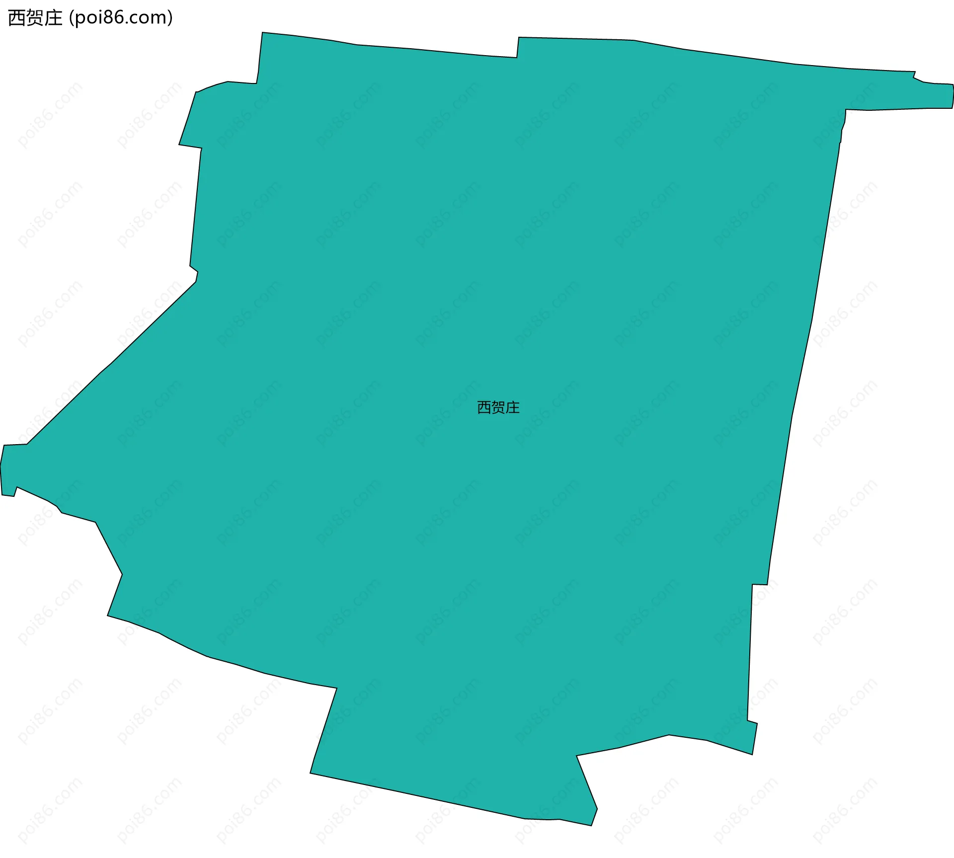 西贺庄边界地图