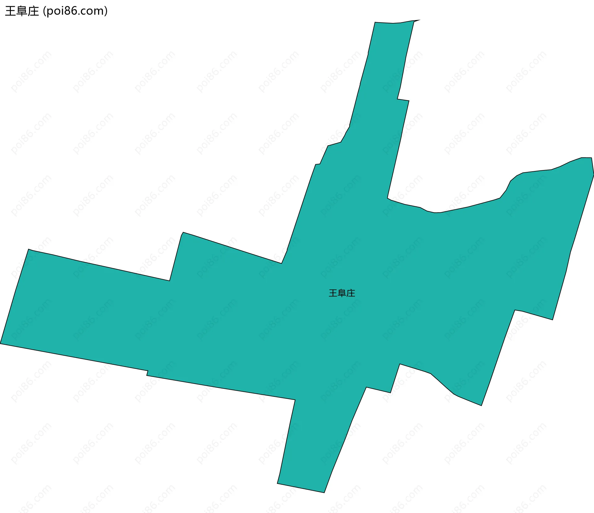 王阜庄边界地图