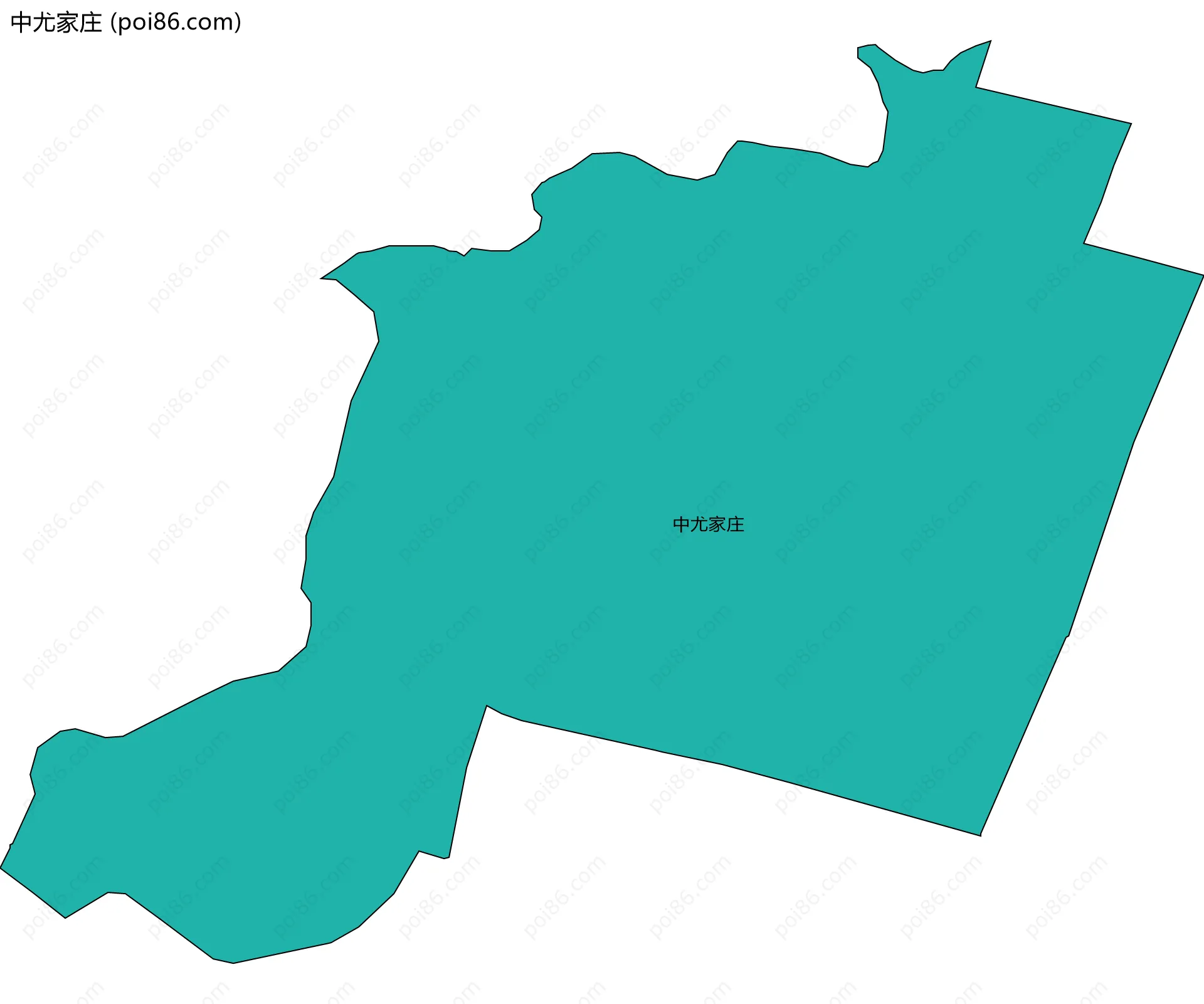 中尤家庄边界地图