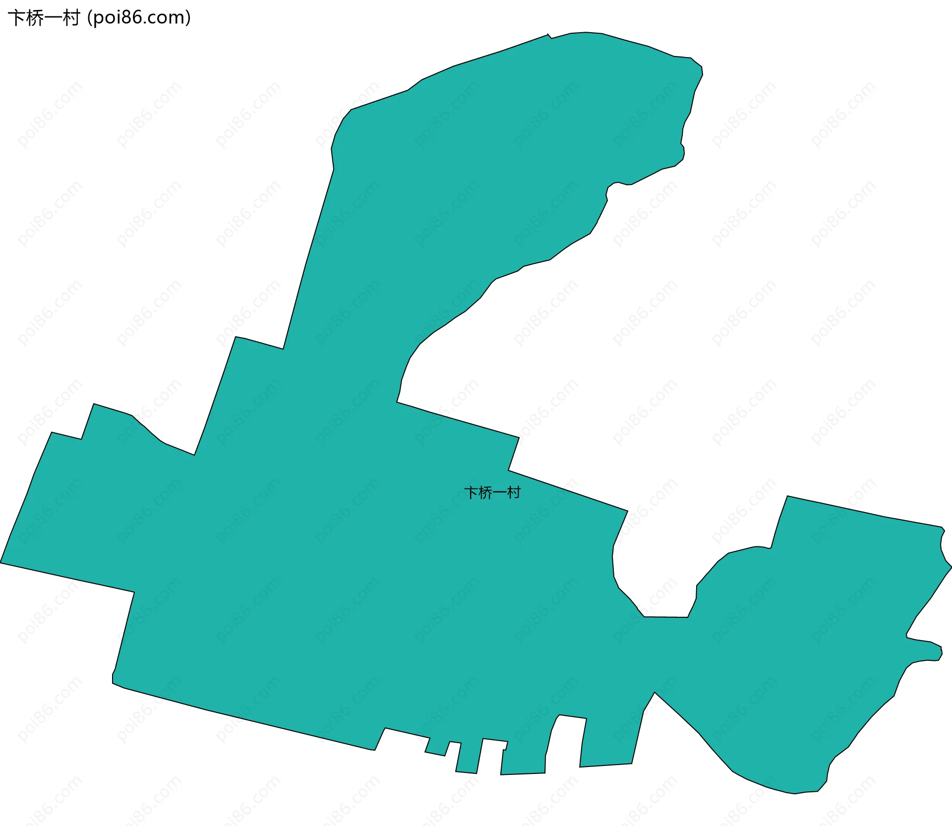 卞桥一村边界地图