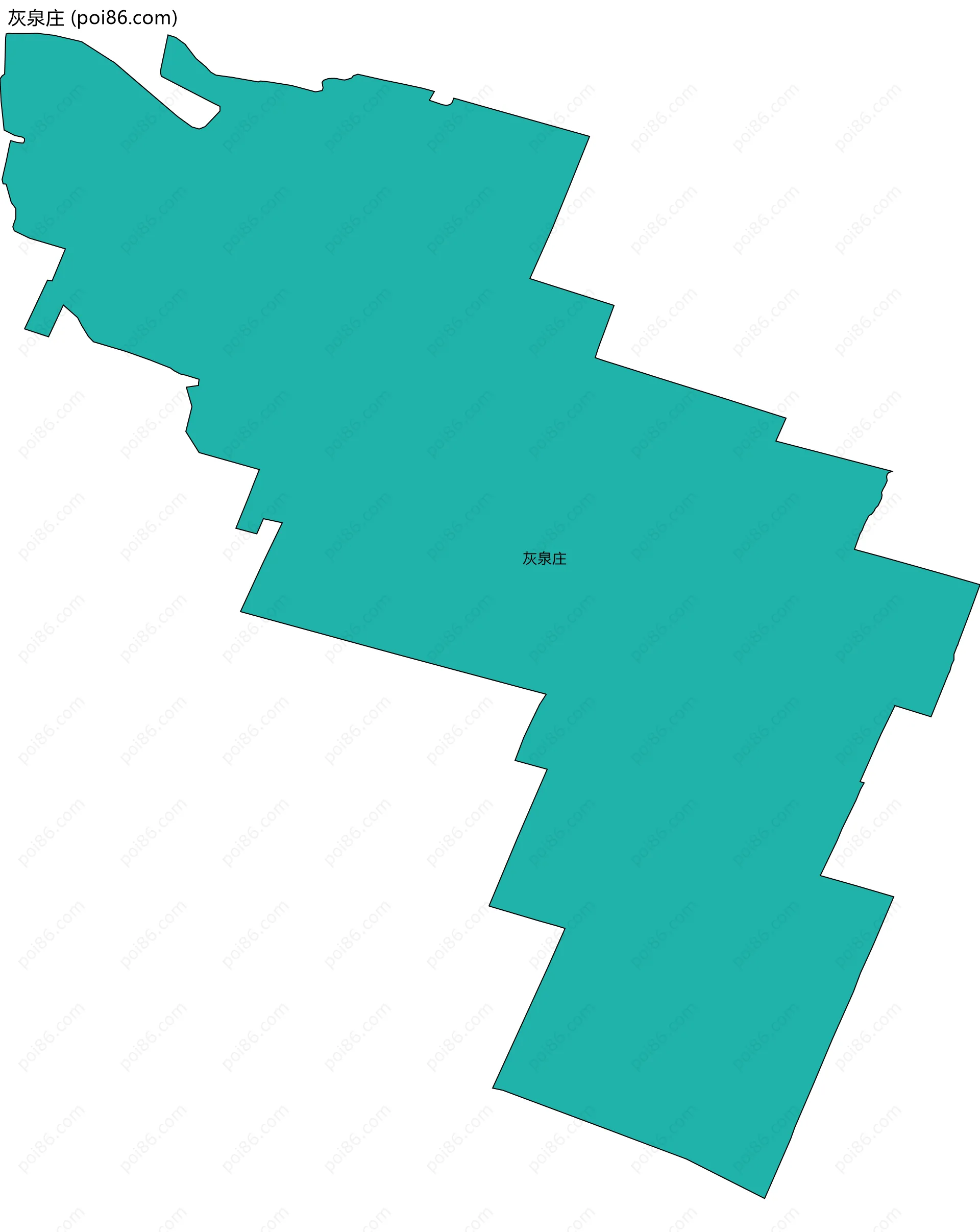 灰泉庄边界地图