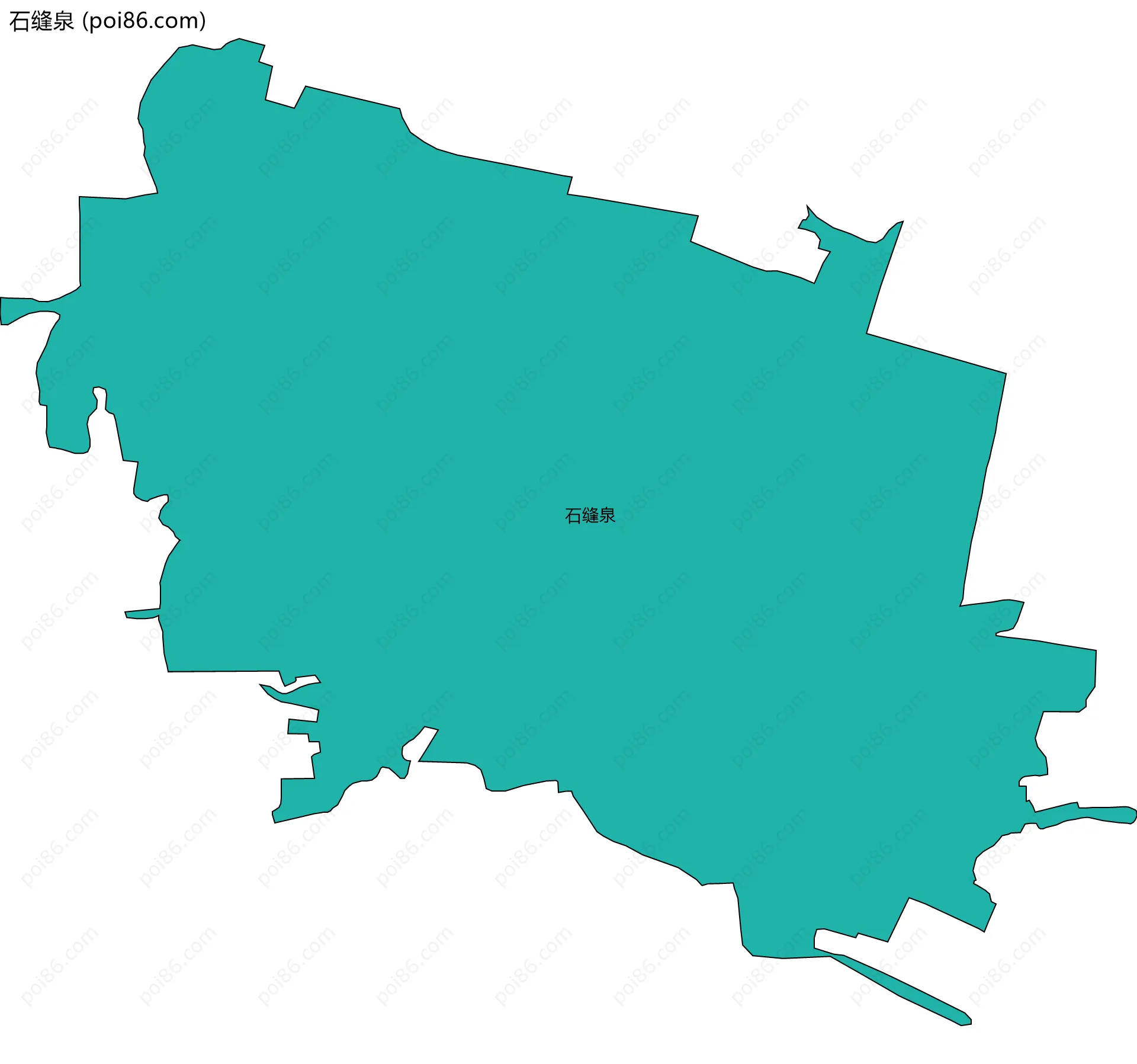 石缝泉边界地图