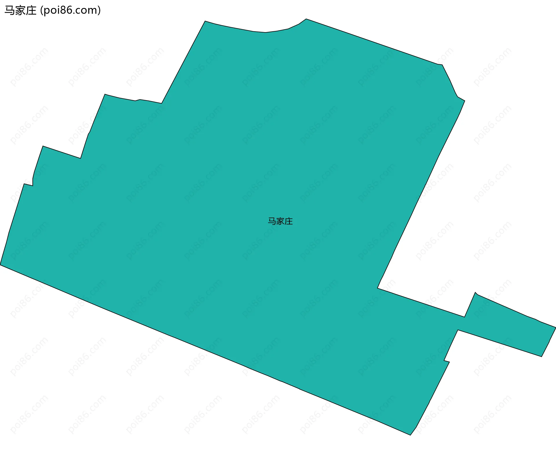 马家庄边界地图