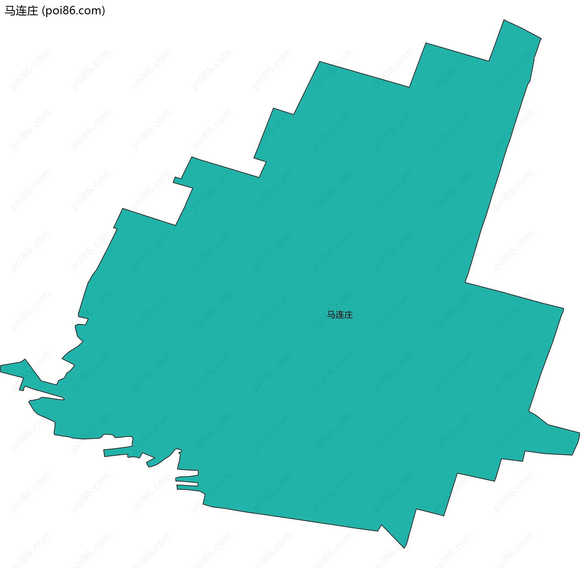 马连庄边界地图