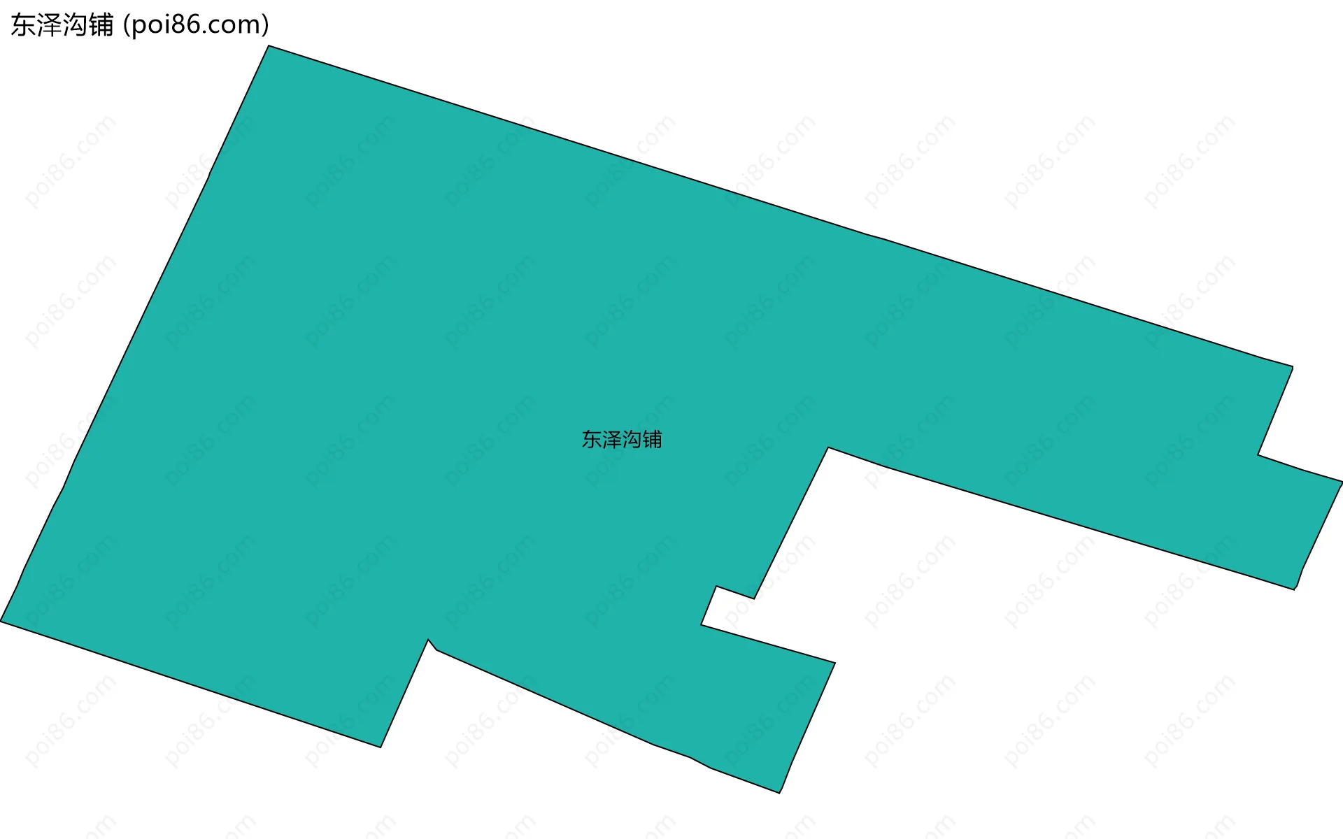 东泽沟铺边界地图
