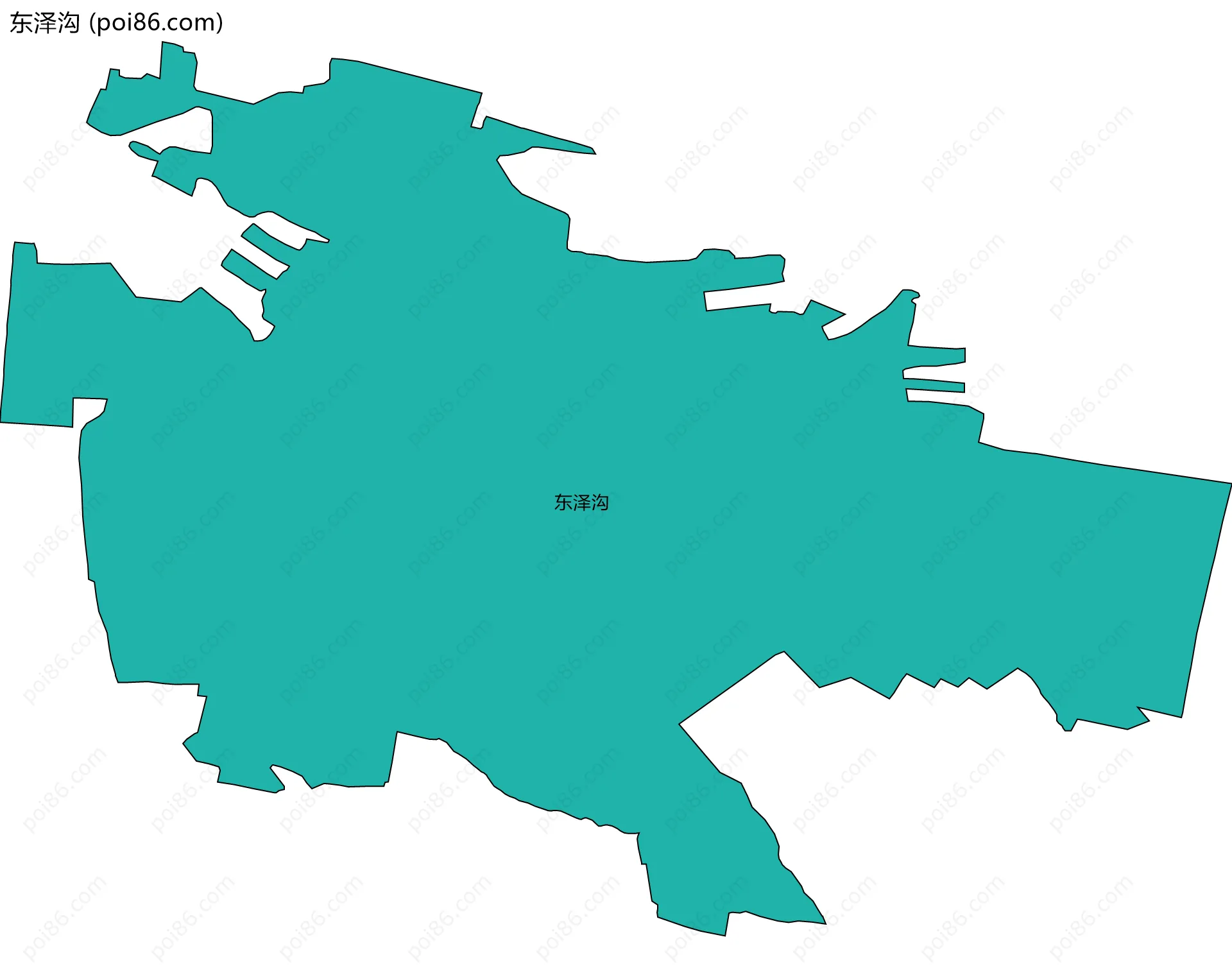 东泽沟边界地图
