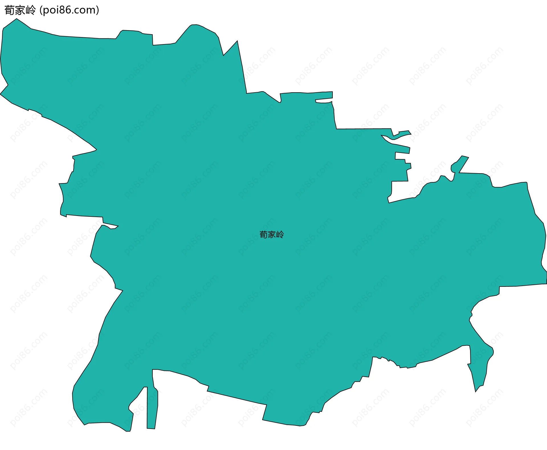 荀家岭边界地图