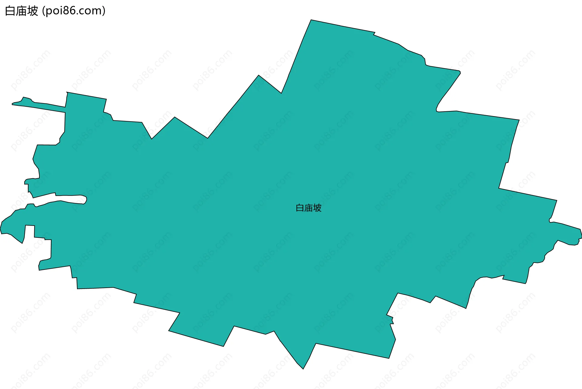 白庙坡边界地图