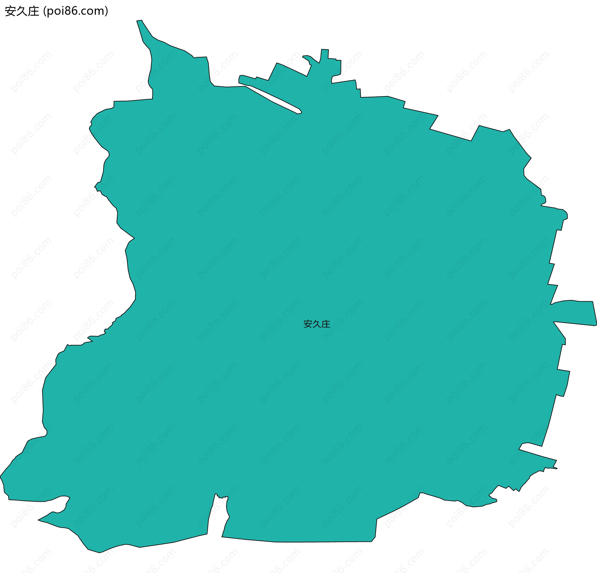 安久庄边界地图