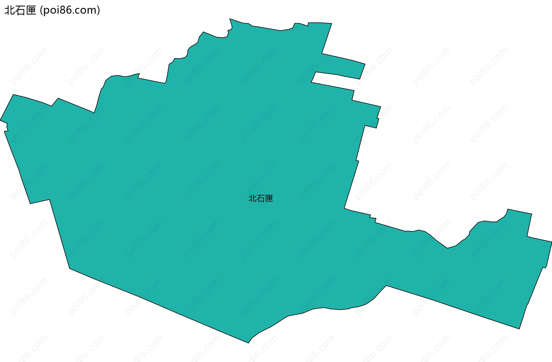 北石匣边界地图