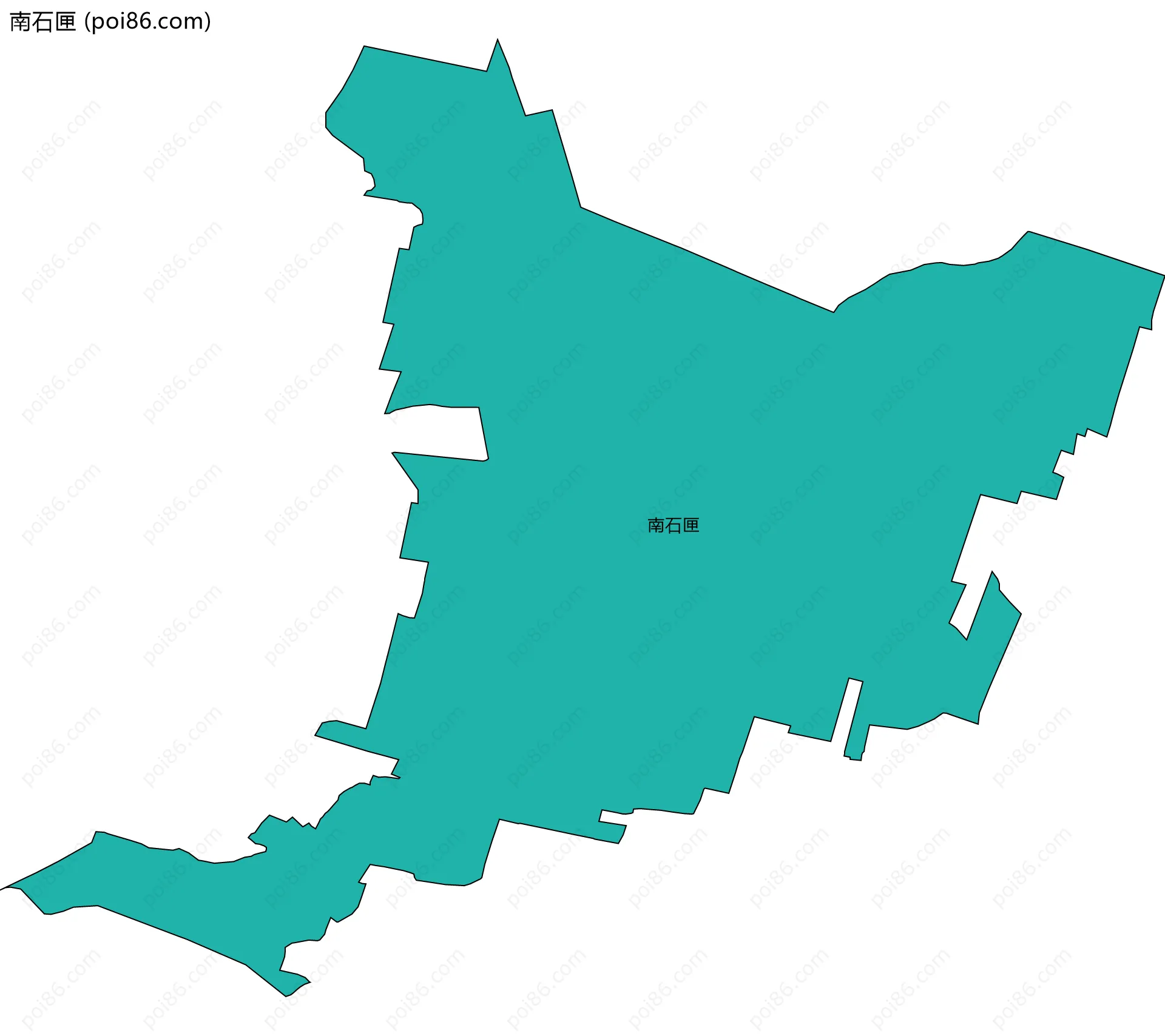 南石匣边界地图