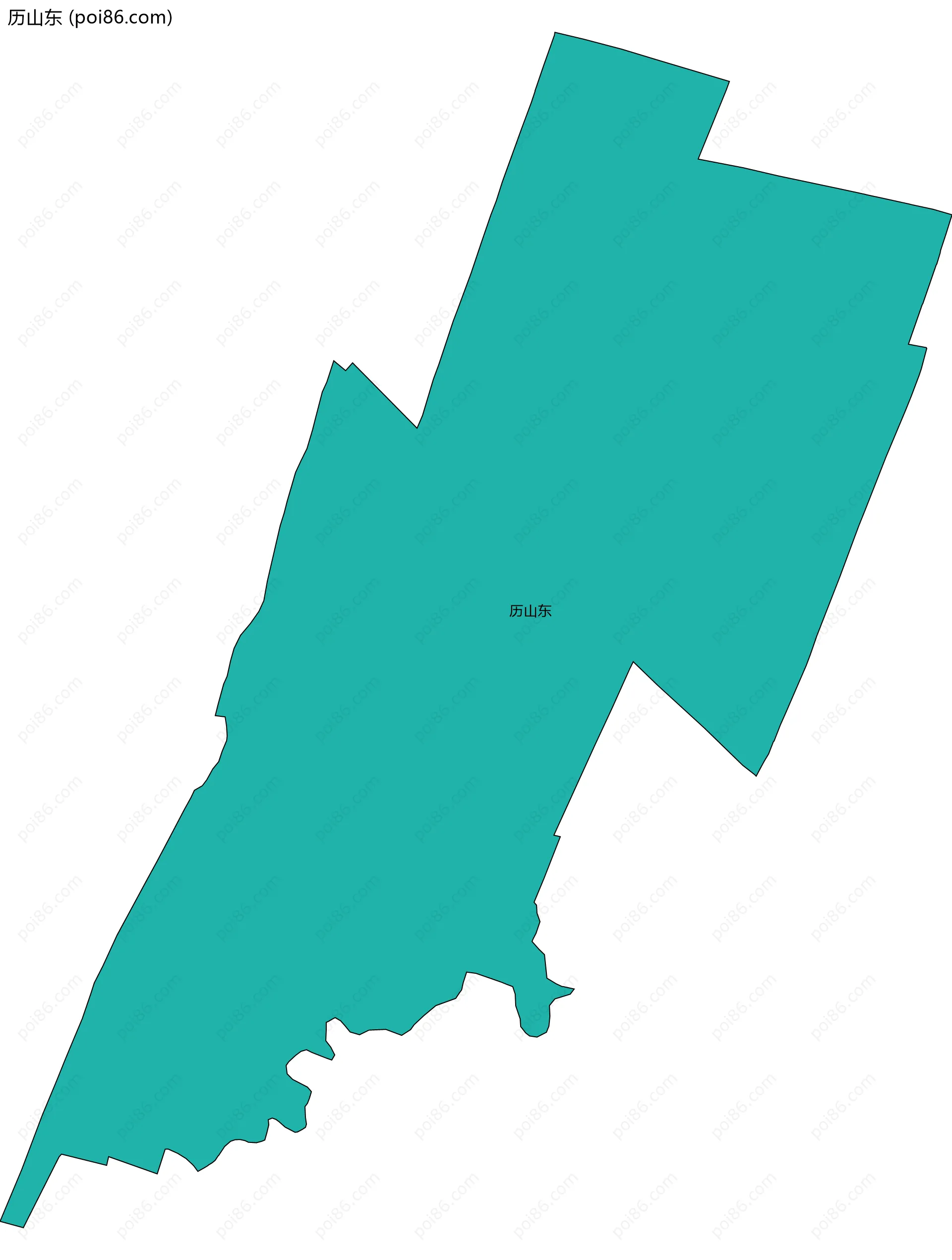 历山东边界地图