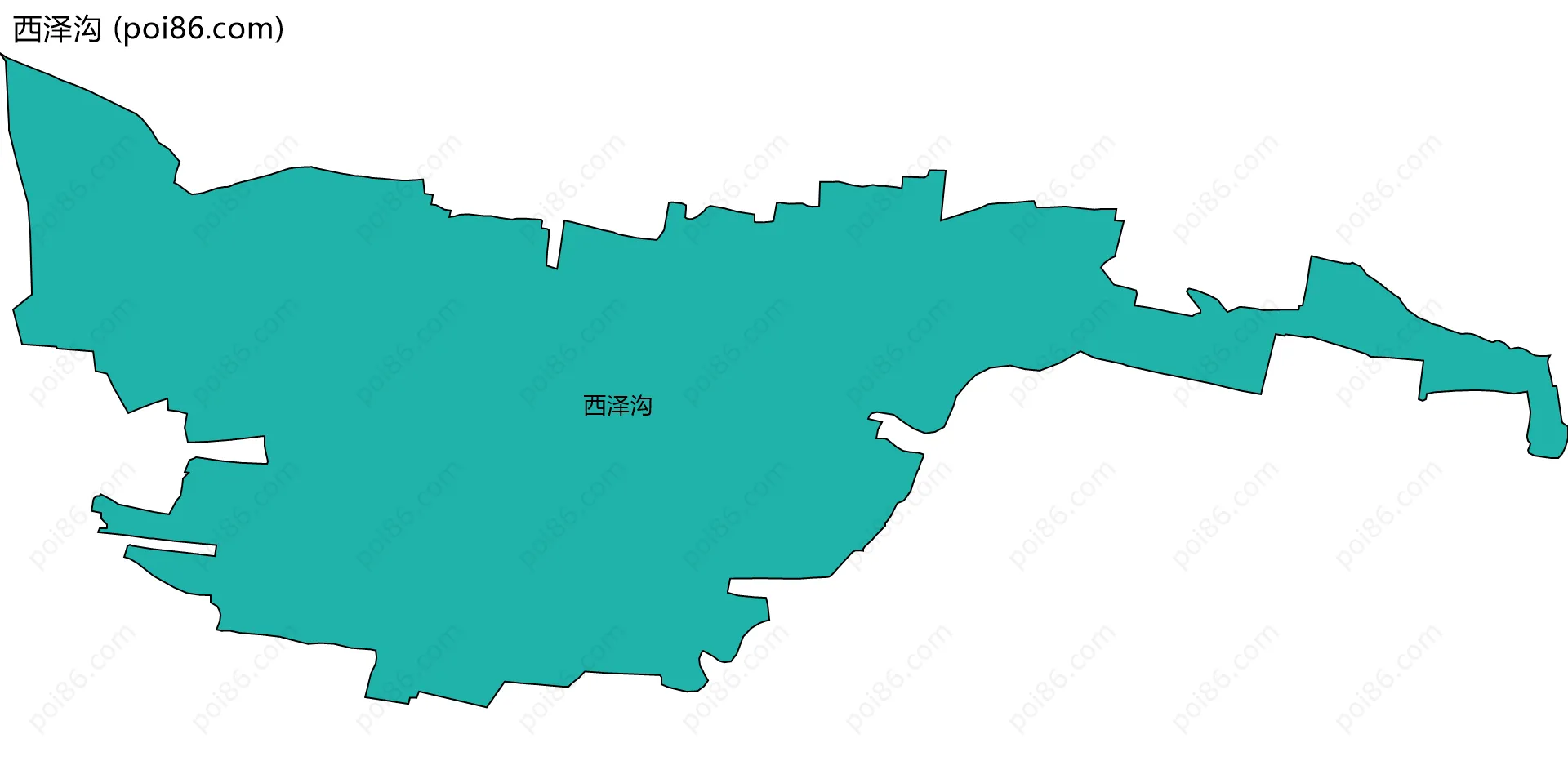 西泽沟边界地图