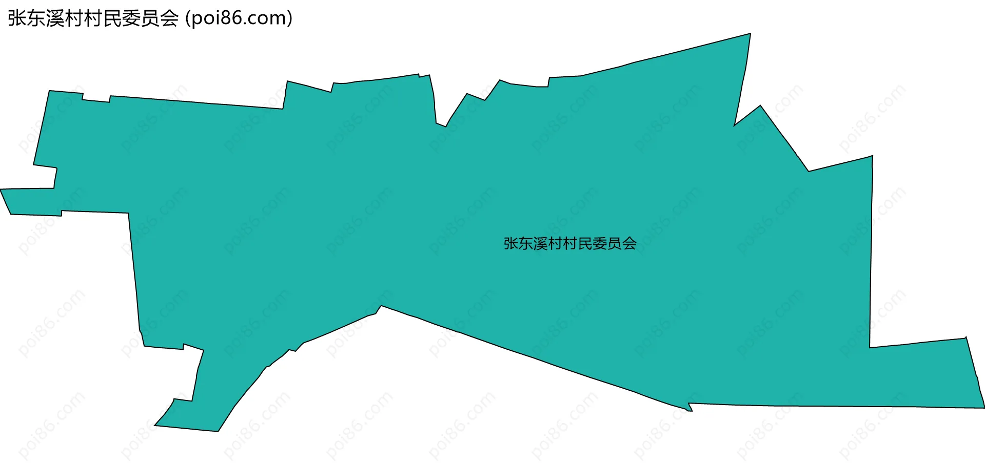 张东溪村村民委员会边界地图