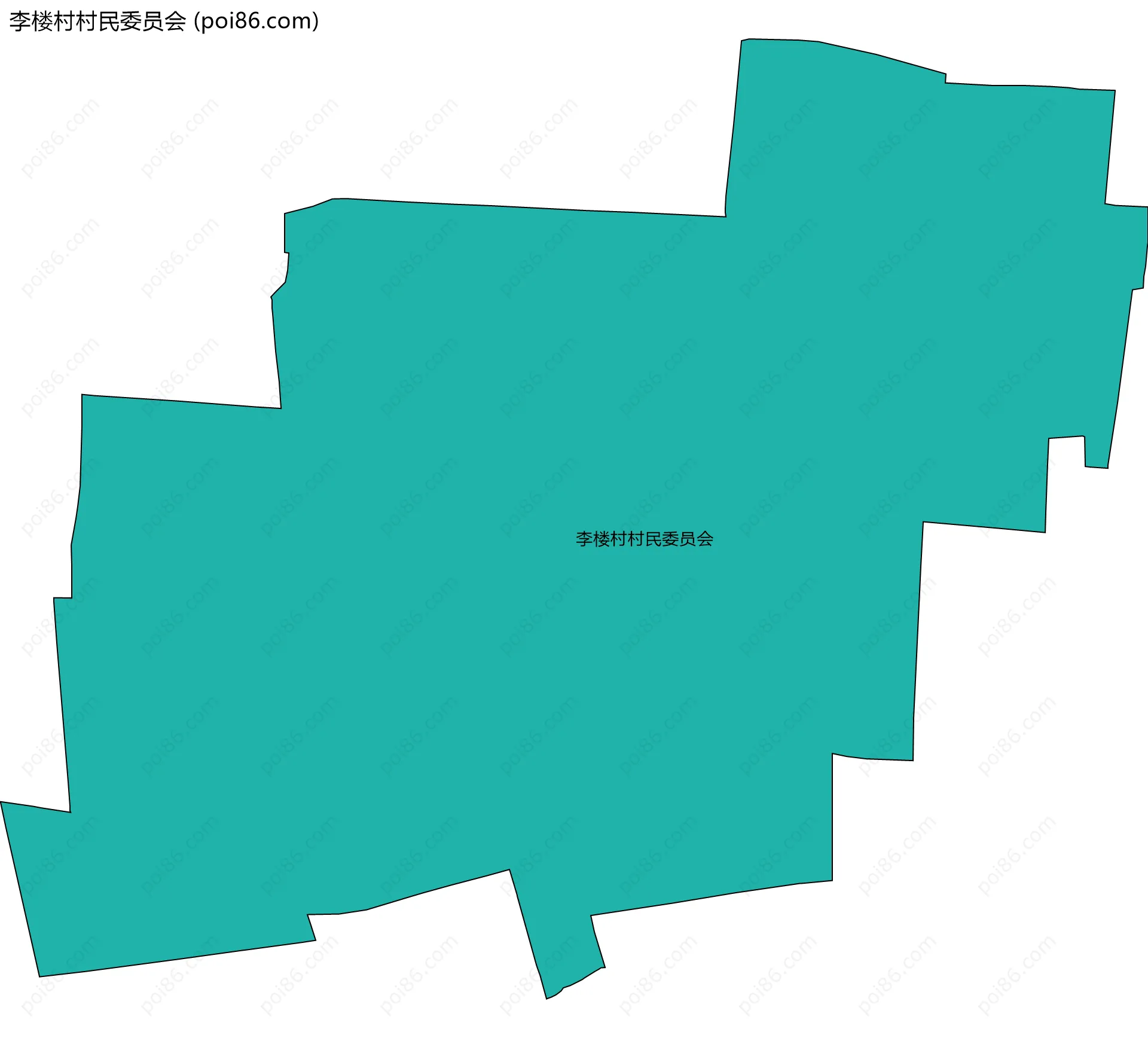 李楼村村民委员会边界地图