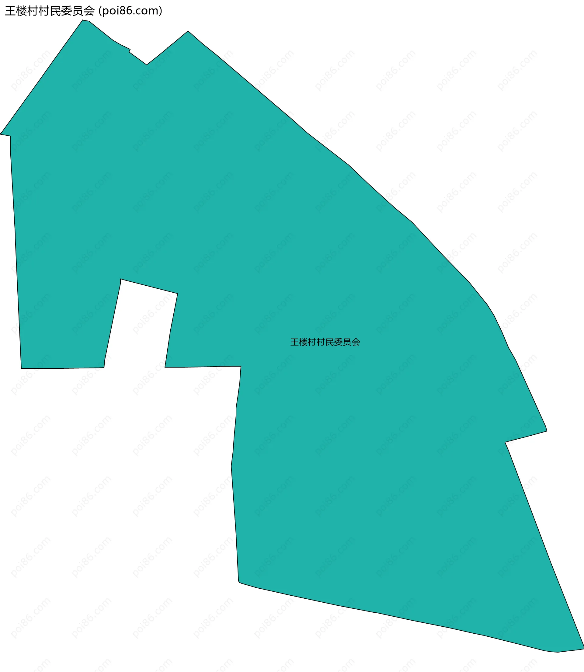 王楼村村民委员会边界地图