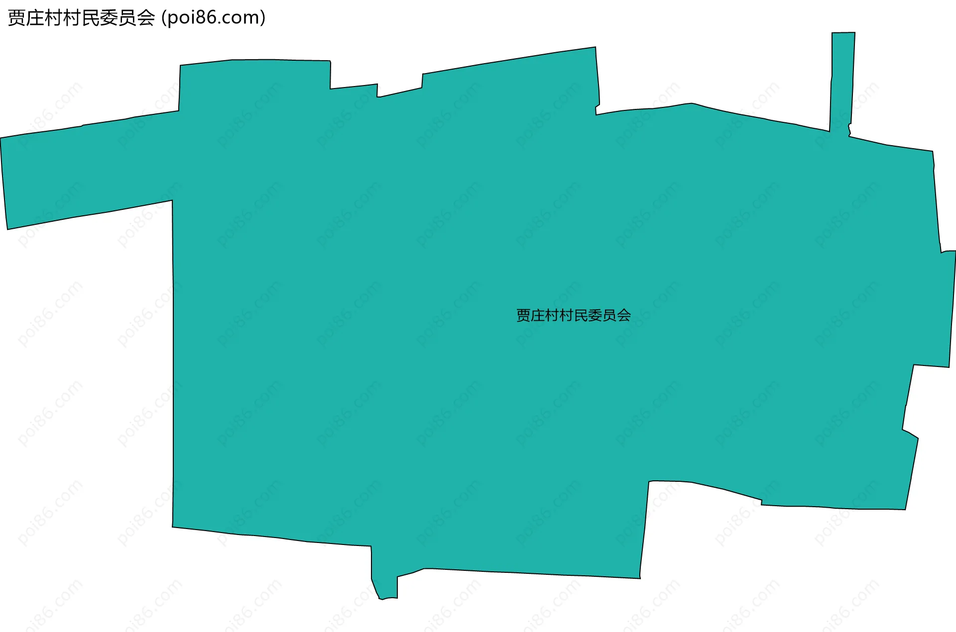 贾庄村村民委员会边界地图