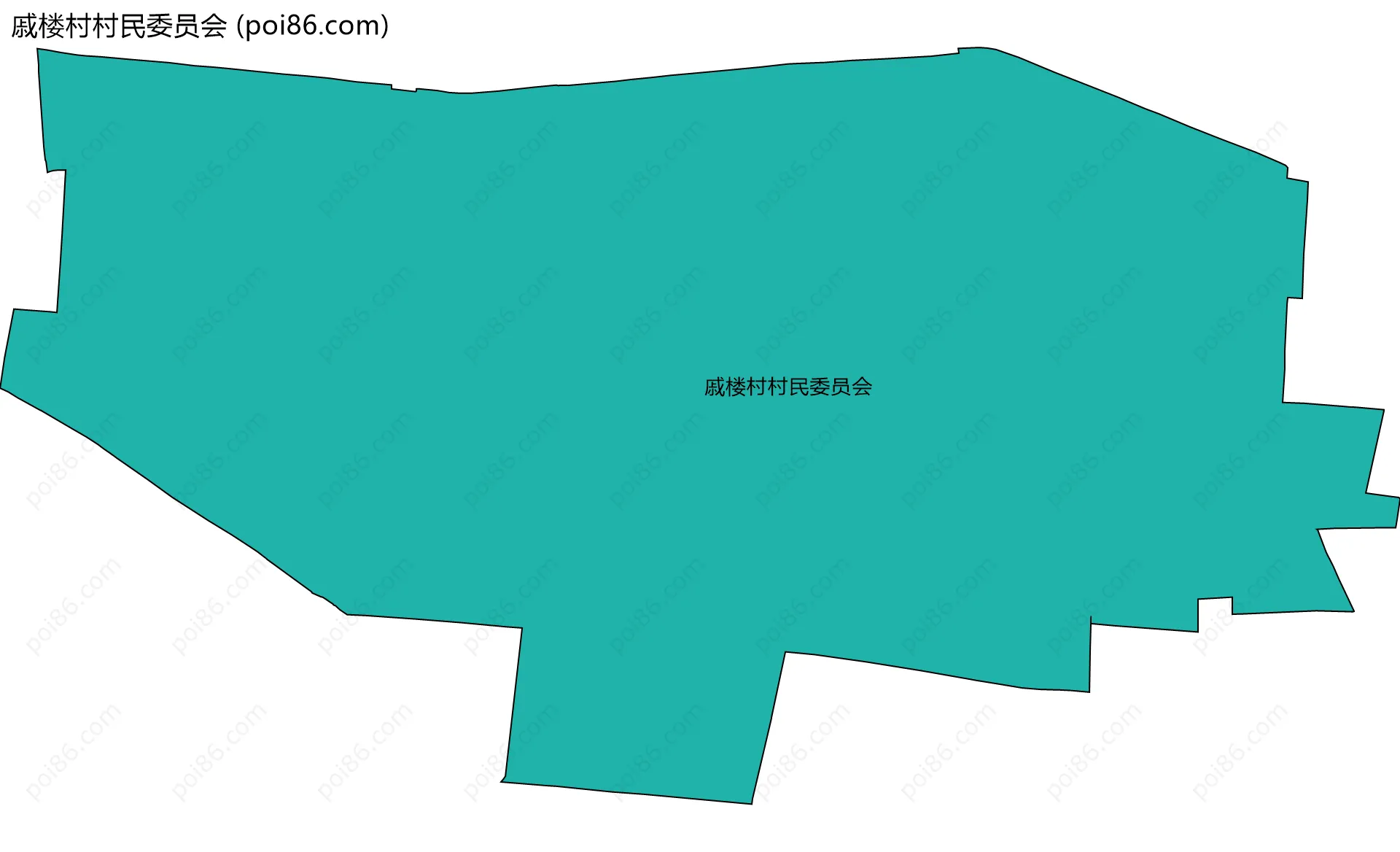 戚楼村村民委员会边界地图
