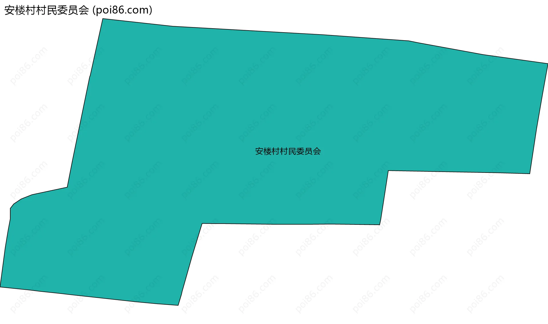 安楼村村民委员会边界地图